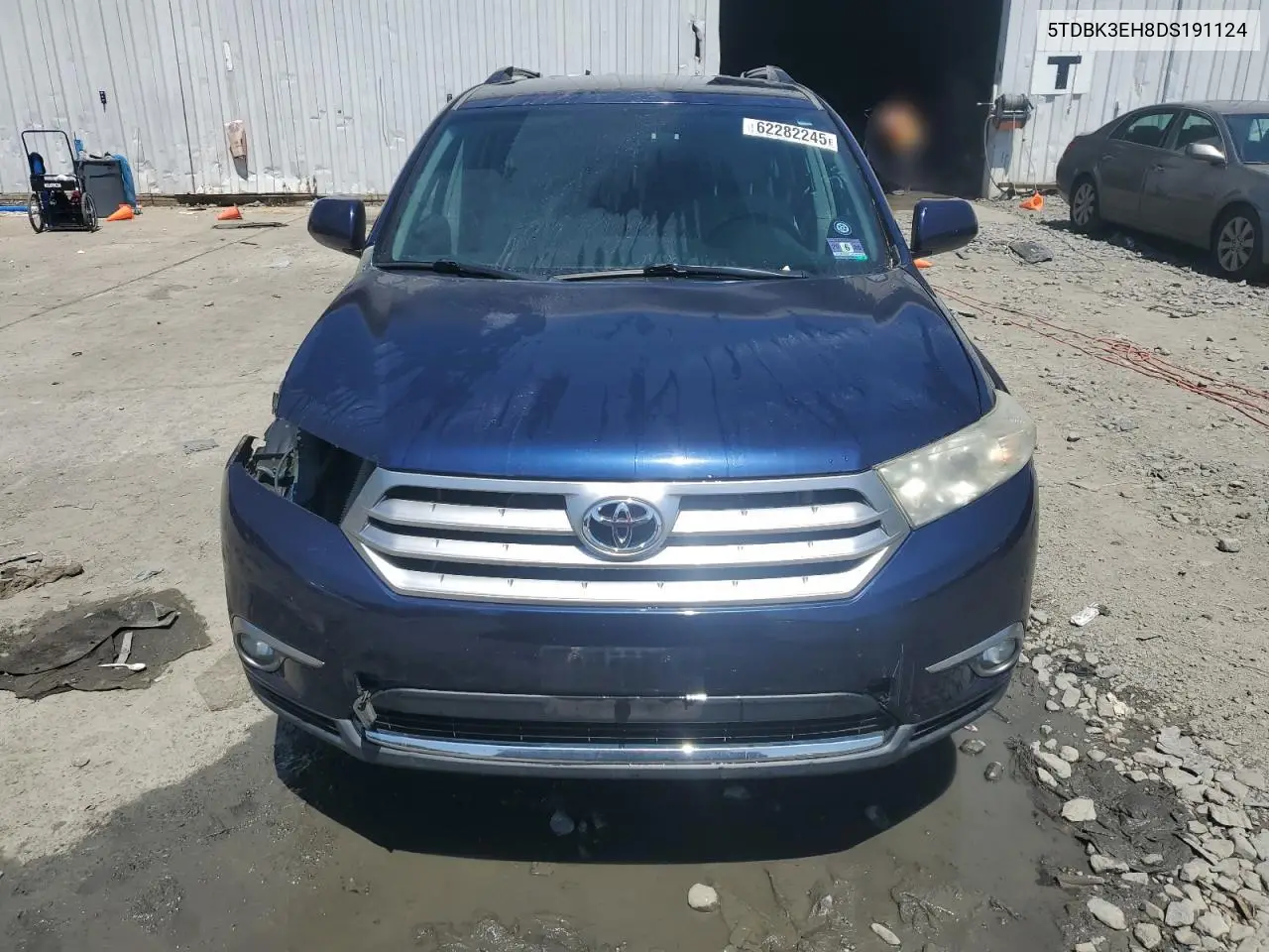 2013 Toyota Highlander Base VIN: 5TDBK3EH8DS191124 Lot: 62282245