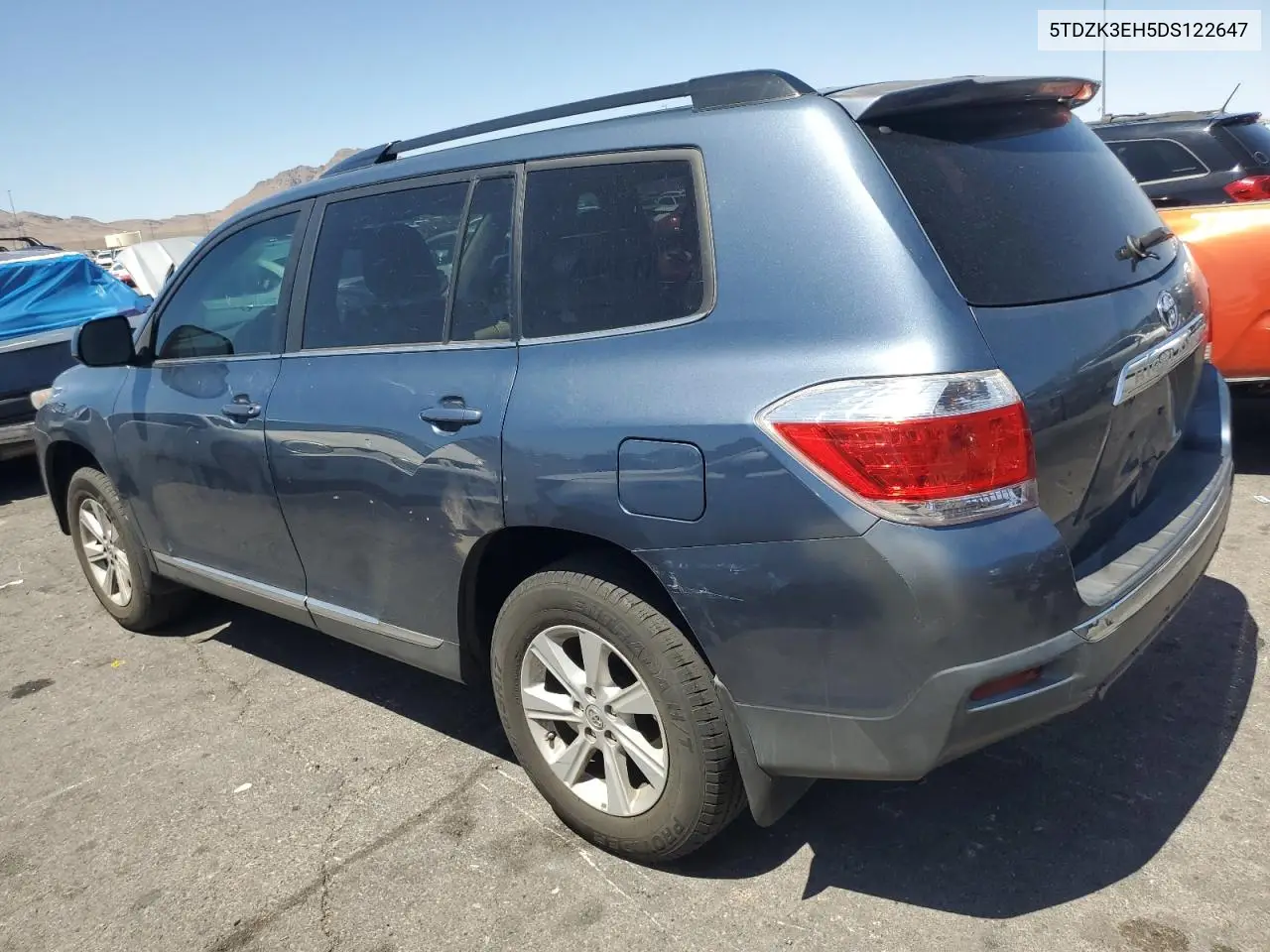 2013 Toyota Highlander Base VIN: 5TDZK3EH5DS122647 Lot: 62886325