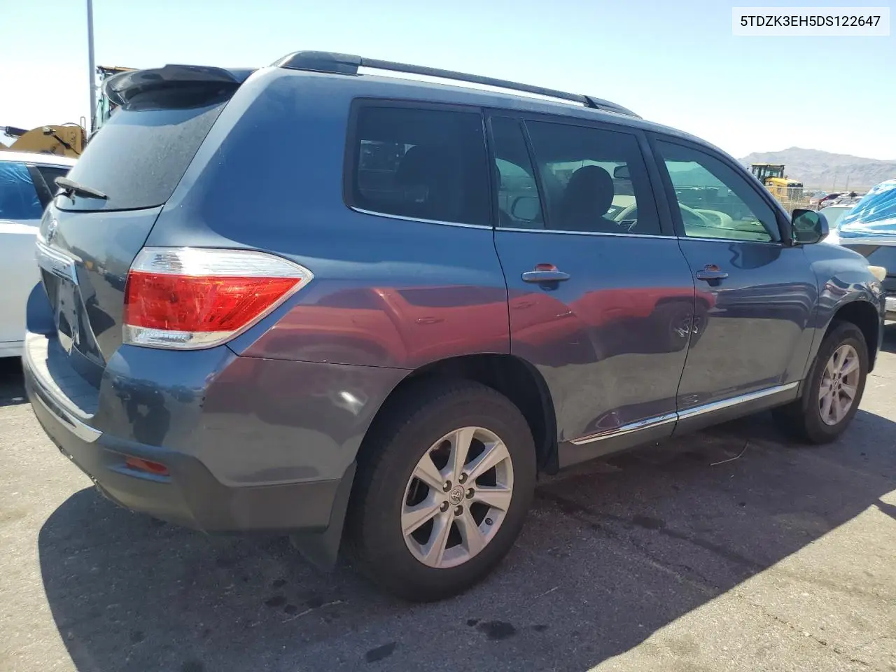 2013 Toyota Highlander Base VIN: 5TDZK3EH5DS122647 Lot: 62886325