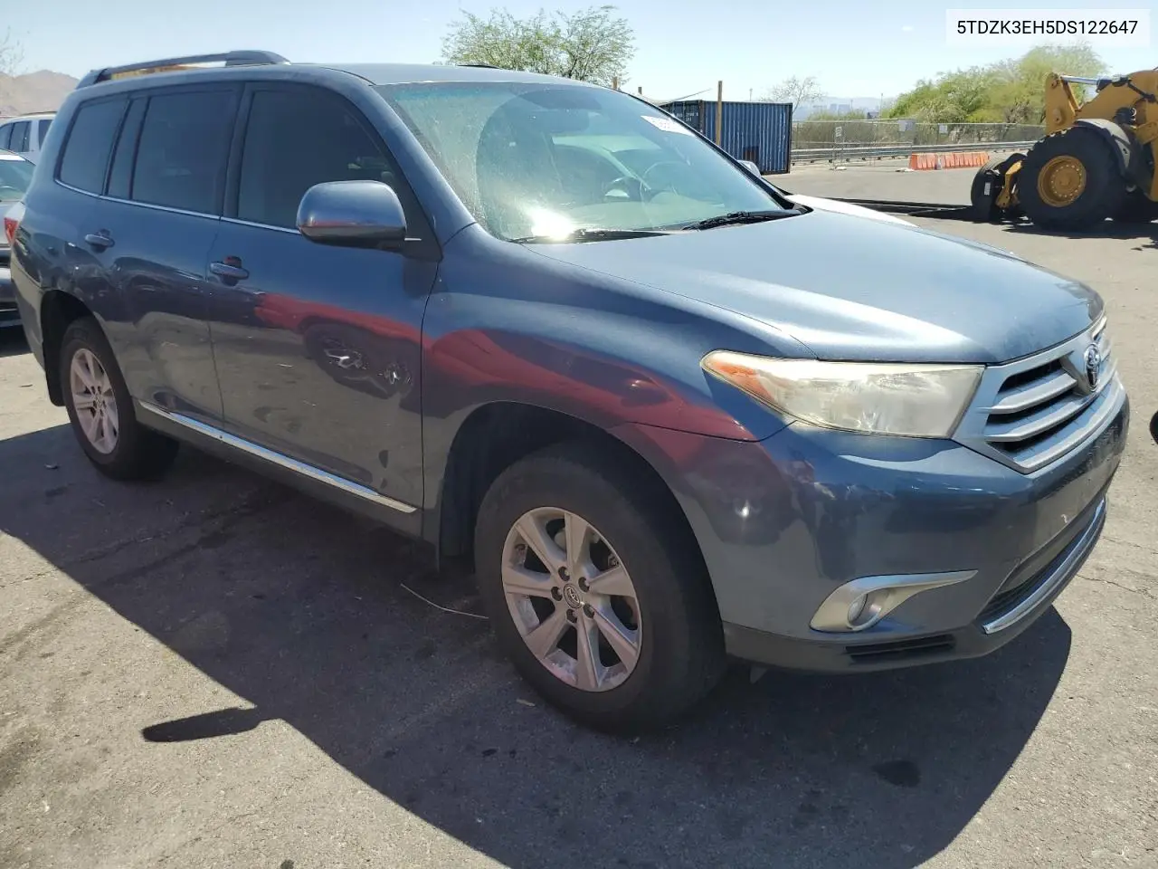 2013 Toyota Highlander Base VIN: 5TDZK3EH5DS122647 Lot: 62886325