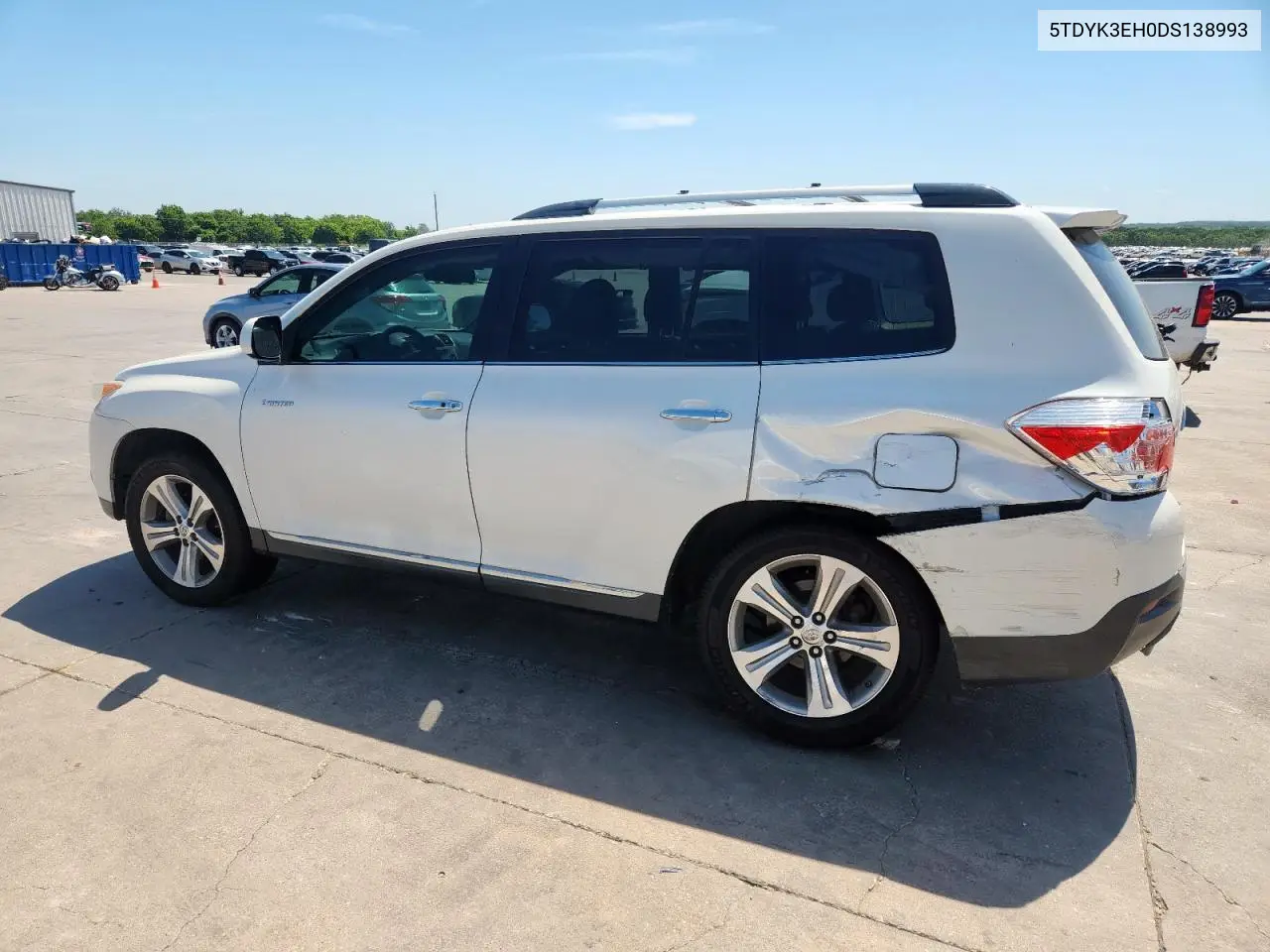 2013 Toyota Highlander Limited VIN: 5TDYK3EH0DS138993 Lot: 62890985
