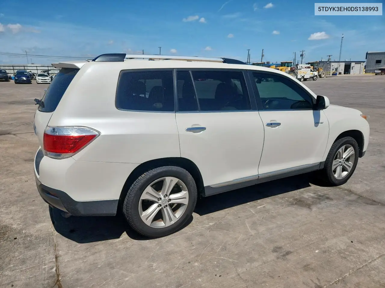 2013 Toyota Highlander Limited VIN: 5TDYK3EH0DS138993 Lot: 62890985