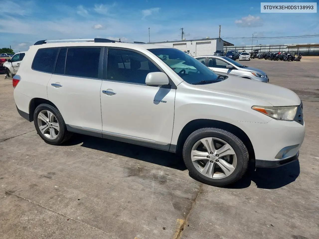 2013 Toyota Highlander Limited VIN: 5TDYK3EH0DS138993 Lot: 62890985