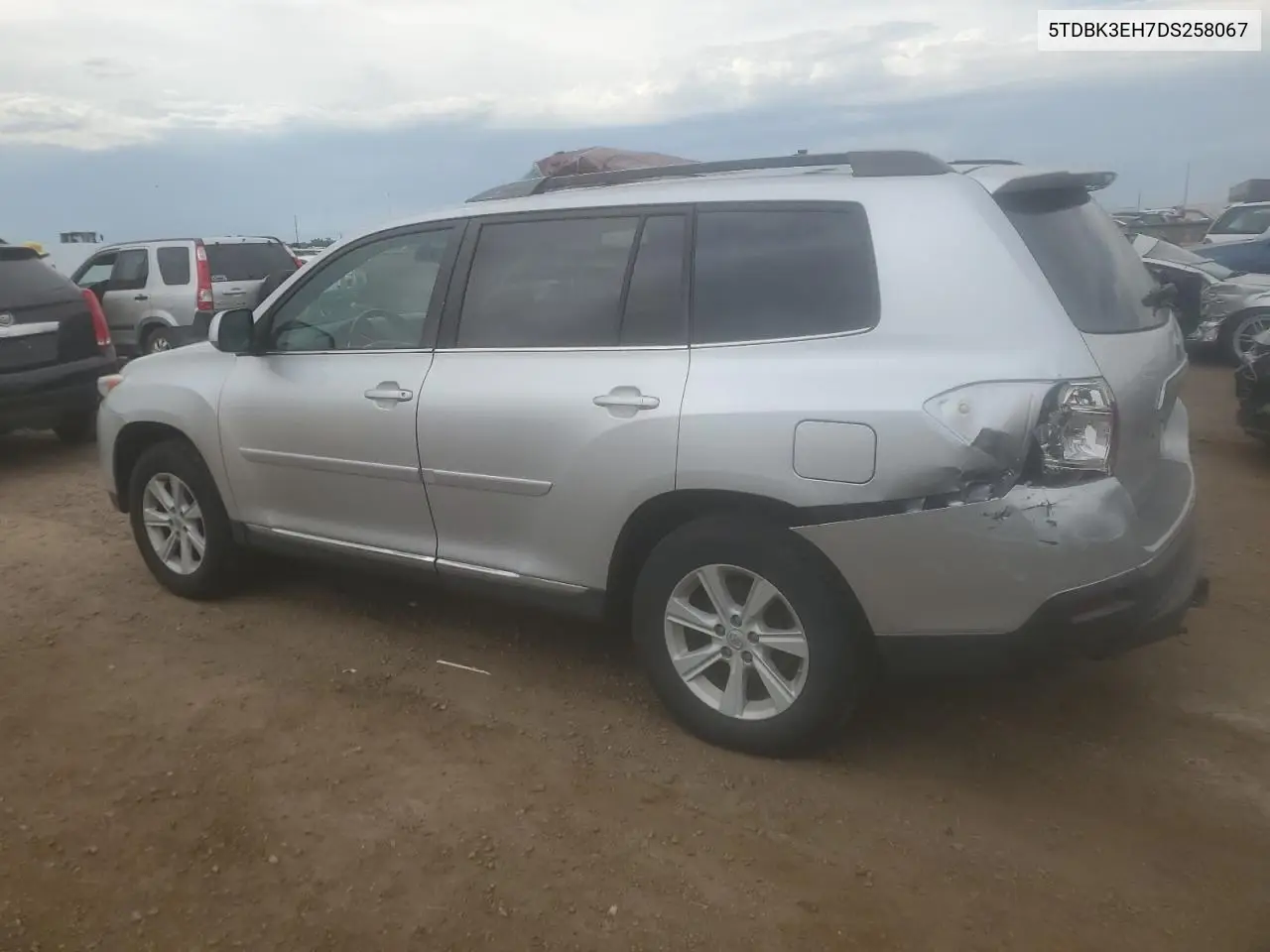 2013 Toyota Highlander Base VIN: 5TDBK3EH7DS258067 Lot: 63045825