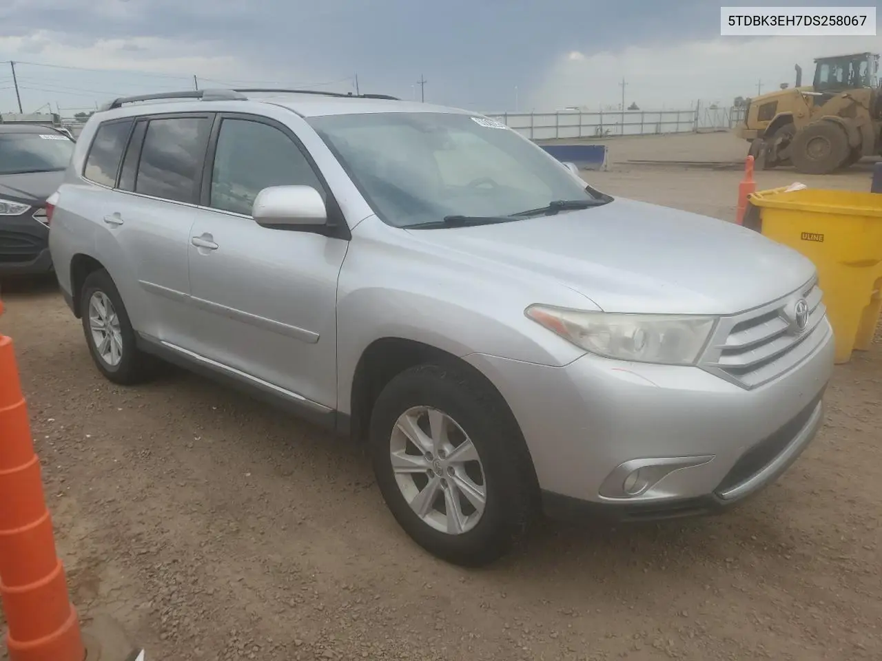 2013 Toyota Highlander Base VIN: 5TDBK3EH7DS258067 Lot: 63045825