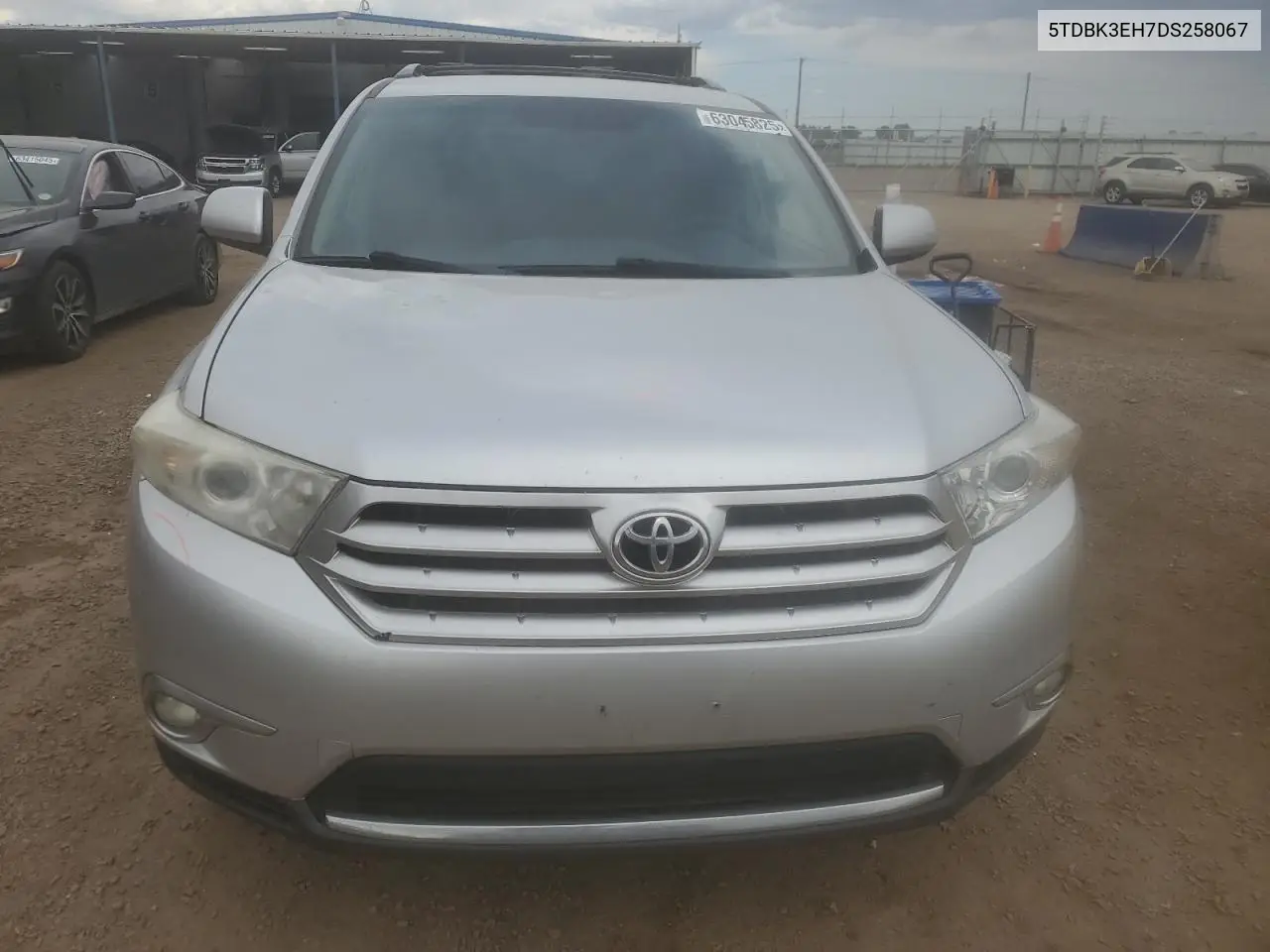 2013 Toyota Highlander Base VIN: 5TDBK3EH7DS258067 Lot: 63045825