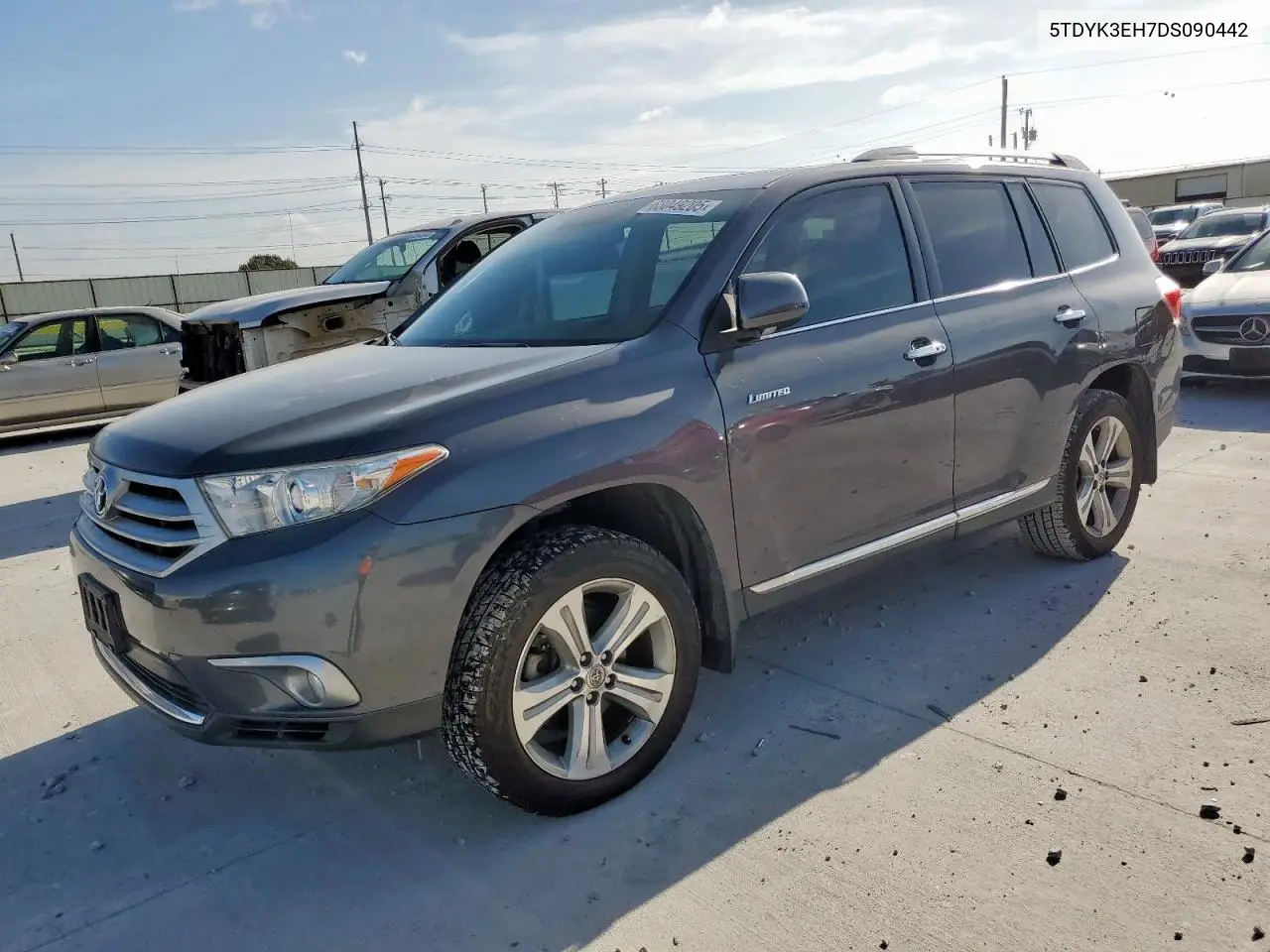 2013 Toyota Highlander Limited VIN: 5TDYK3EH7DS090442 Lot: 63049205