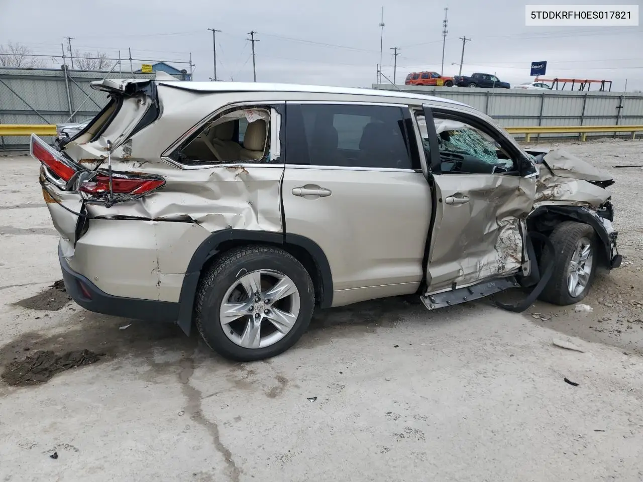 5tddkrfh0es017821 5TDDKRFH0ES017821 2014 Toyota Highlander Limited