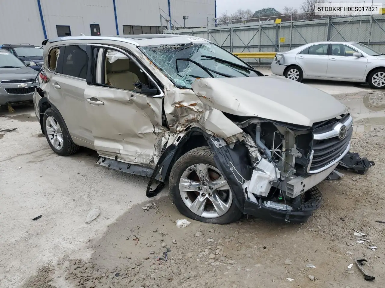 5tddkrfh0es017821 5TDDKRFH0ES017821 2014 Toyota Highlander Limited