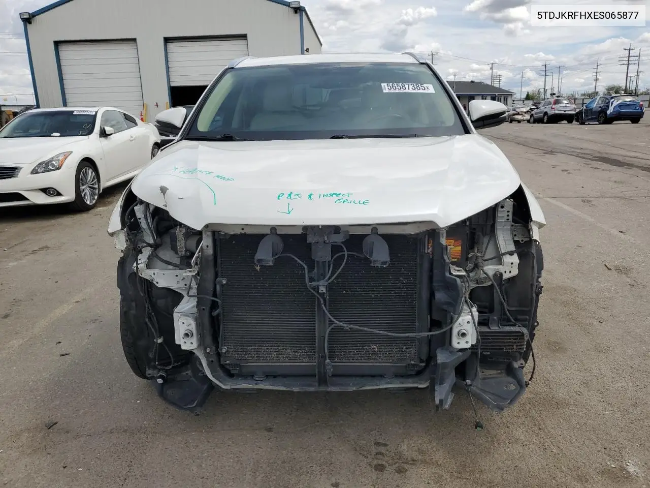 5tdjkrfhxes065877 5TDJKRFHXES065877 2014 Toyota Highlander Xle