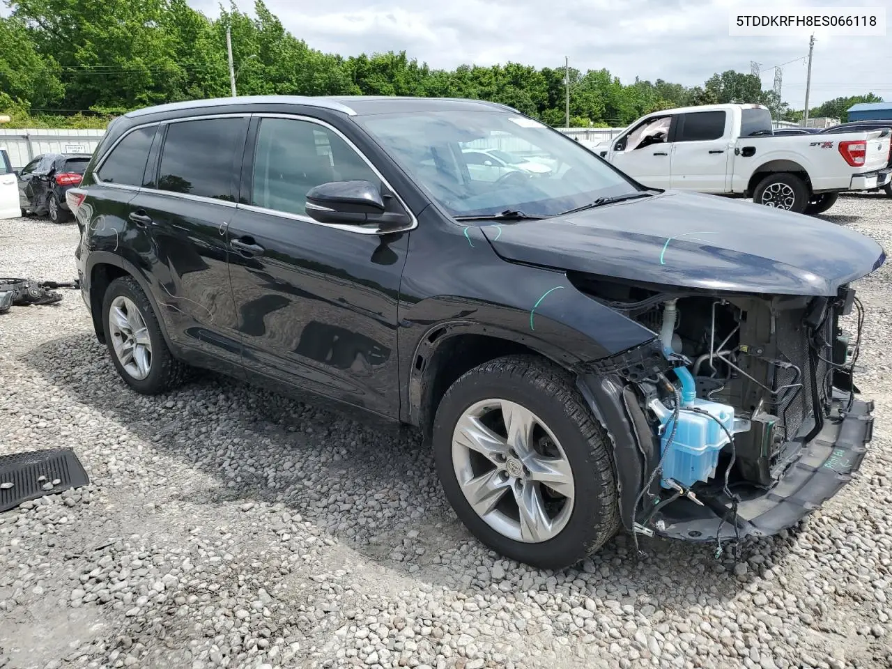 2014 Toyota Highlander Limited VIN: 5TDDKRFH8ES066118 Lot: 57166495