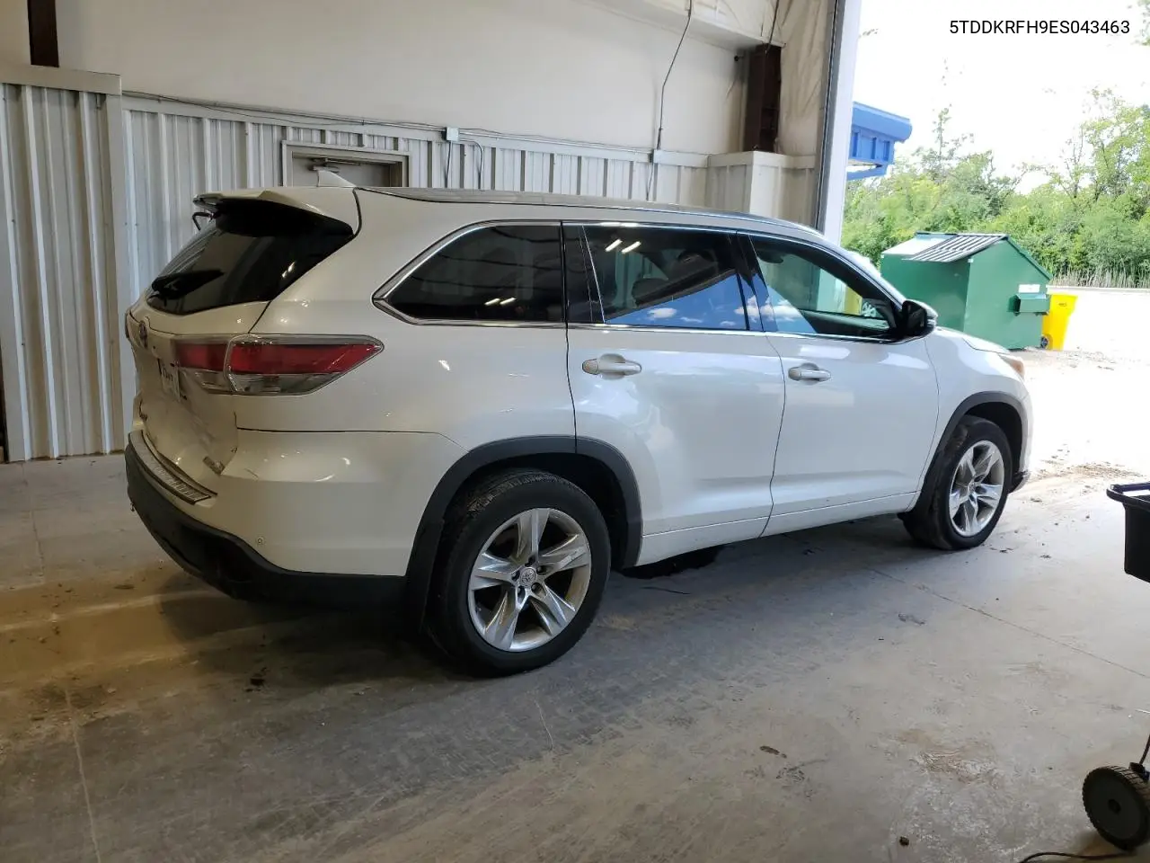 2014 Toyota Highlander Limited VIN: 5TDDKRFH9ES043463 Lot: 62105415