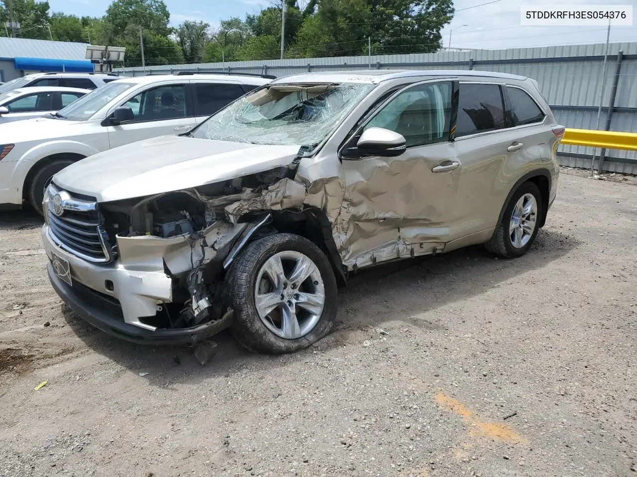 2014 Toyota Highlander Limited VIN: 5TDDKRFH3ES054376 Lot: 62547255