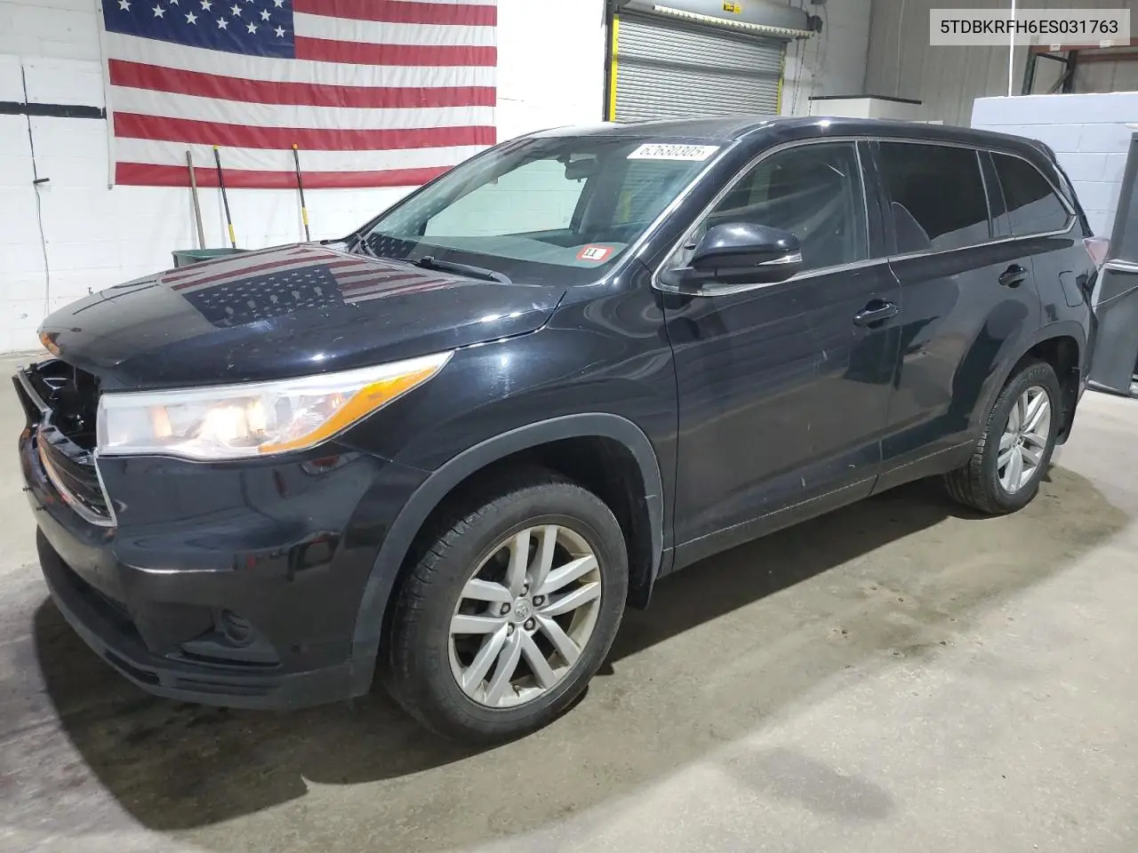 2014 Toyota Highlander Le VIN: 5TDBKRFH6ES031763 Lot: 62630305