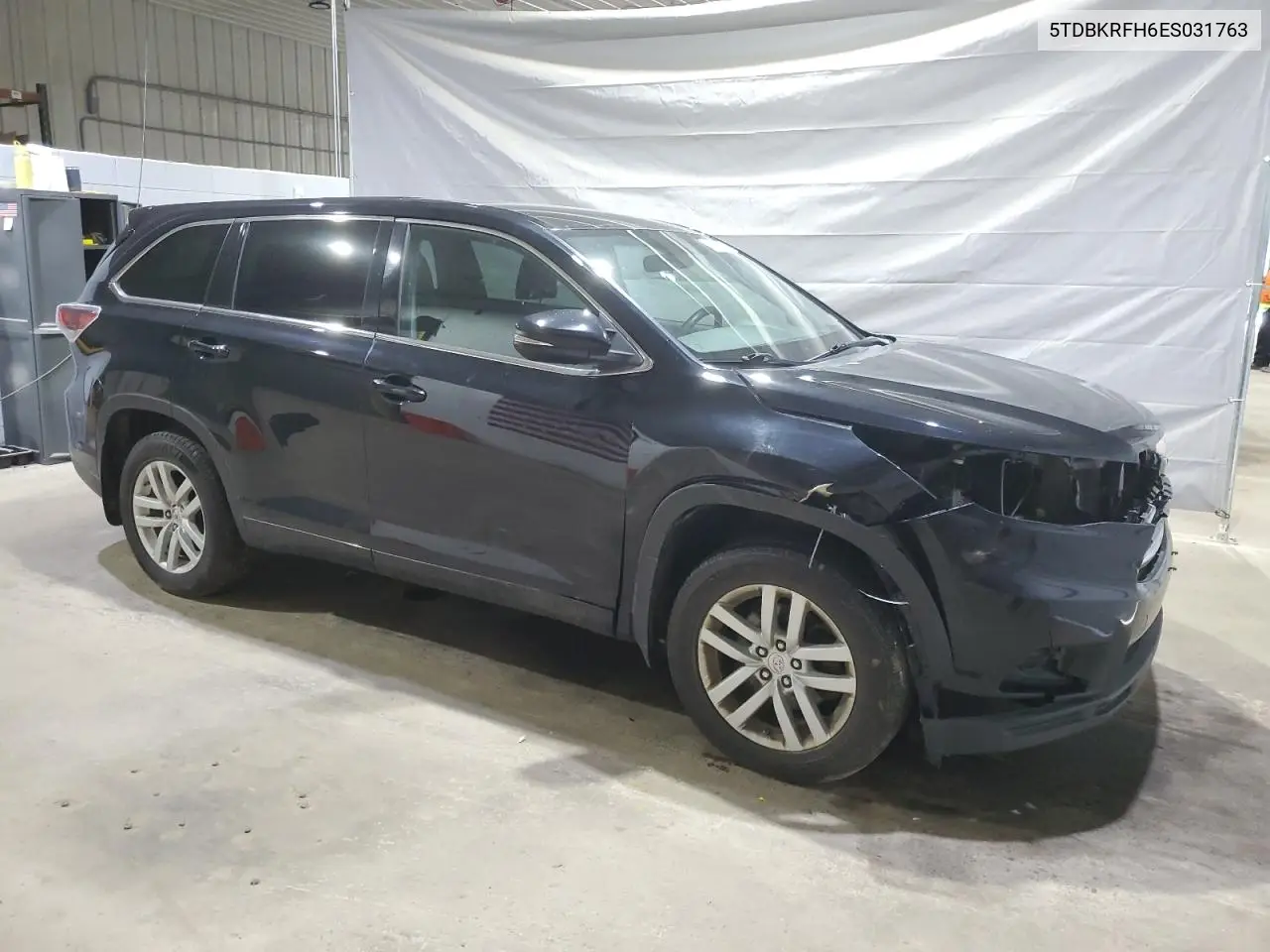 2014 Toyota Highlander Le VIN: 5TDBKRFH6ES031763 Lot: 62630305