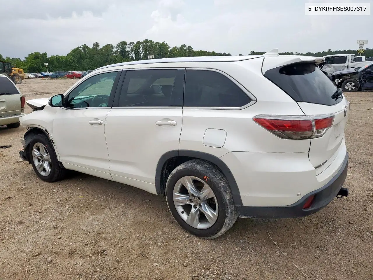 2014 Toyota Highlander Limited VIN: 5TDYKRFH3ES007317 Lot: 62665145