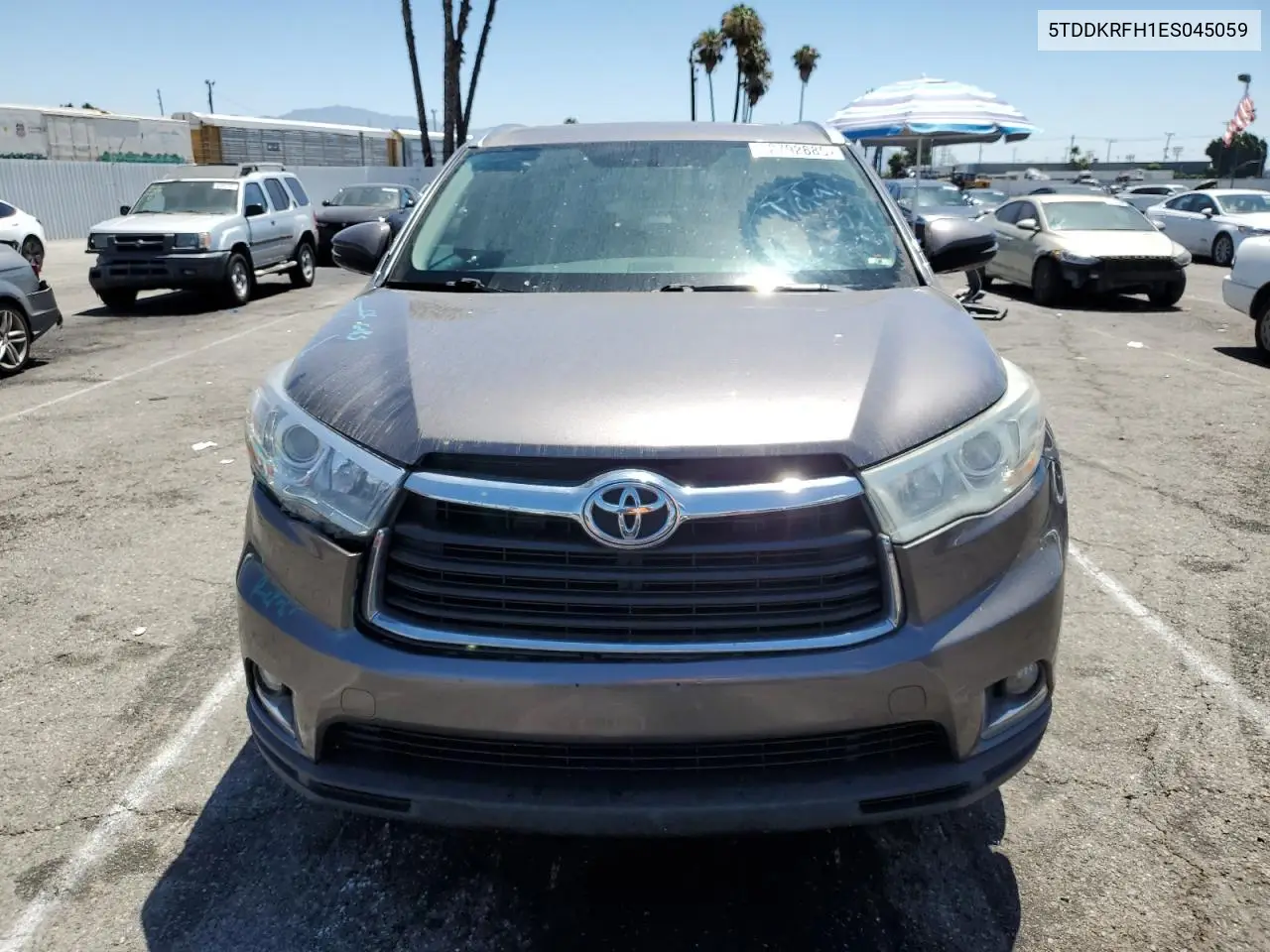 2014 Toyota Highlander Limited VIN: 5TDDKRFH1ES045059 Lot: 62792885