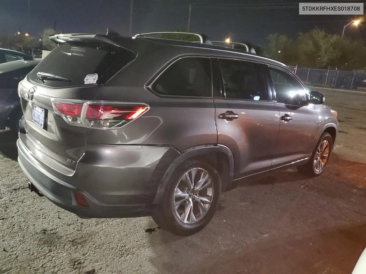 2014 Toyota Highlander Xle VIN: 5TDKKRFHXES018708 Lot: 63151125