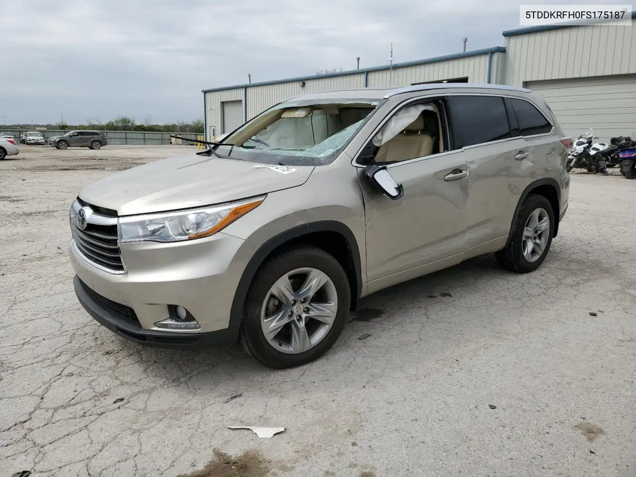 2015 Toyota Highlander Limited VIN: 5TDDKRFH0FS175187 Lot: 51847275