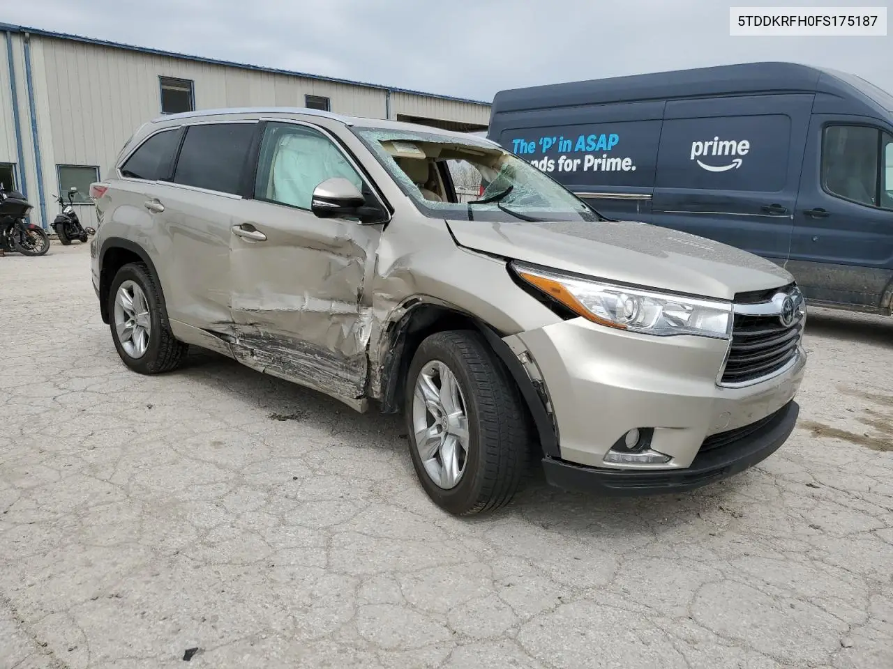 2015 Toyota Highlander Limited VIN: 5TDDKRFH0FS175187 Lot: 51847275