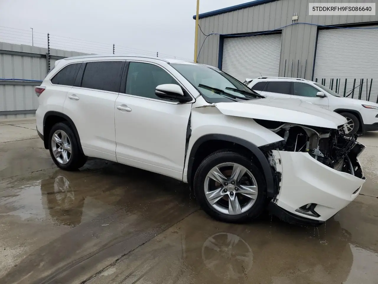 2015 Toyota Highlander Limited VIN: 5TDDKRFH9FS086640 Lot: 52096325