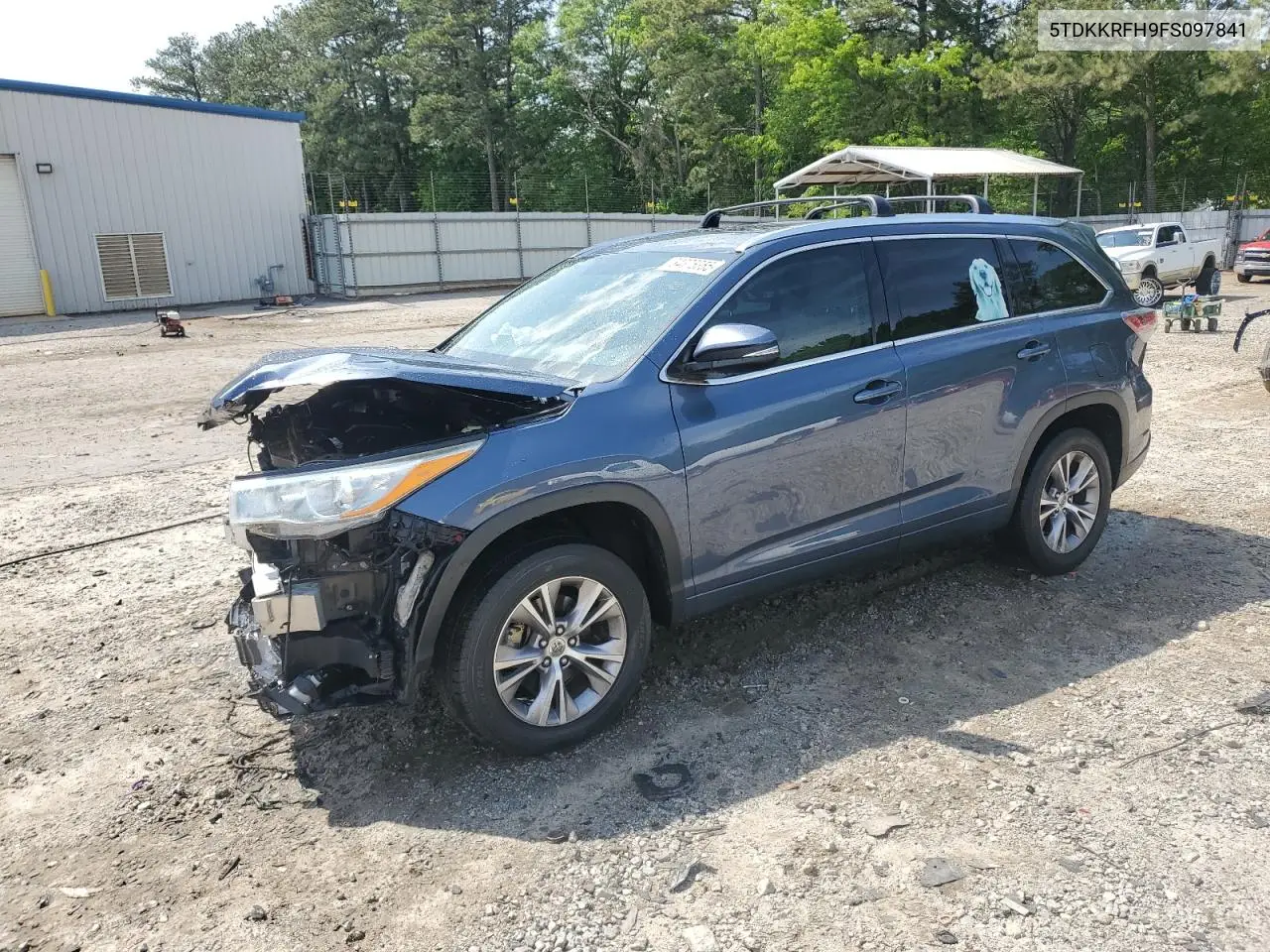 2015 Toyota Highlander Xle VIN: 5TDKKRFH9FS097841 Lot: 54375355
