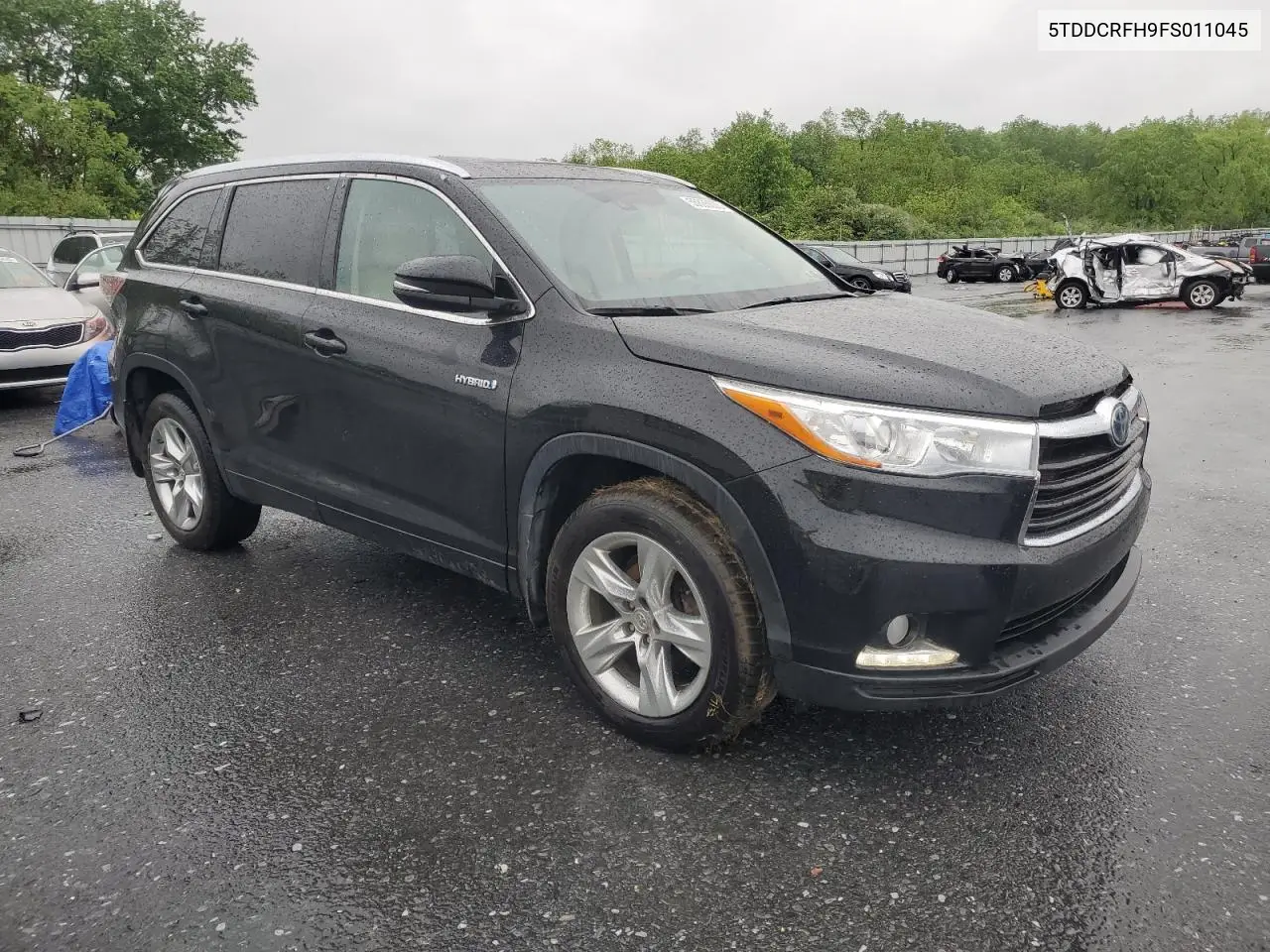2015 Toyota Highlander Hybrid Limited VIN: 5TDDCRFH9FS011045 Lot: 55835605