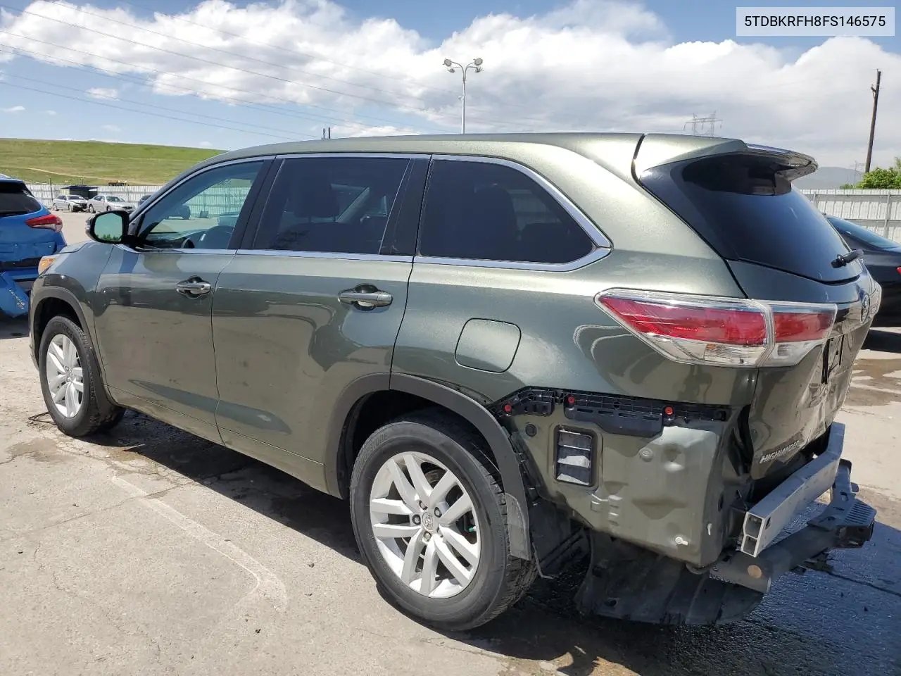 2015 Toyota Highlander Le VIN: 5TDBKRFH8FS146575 Lot: 56992035