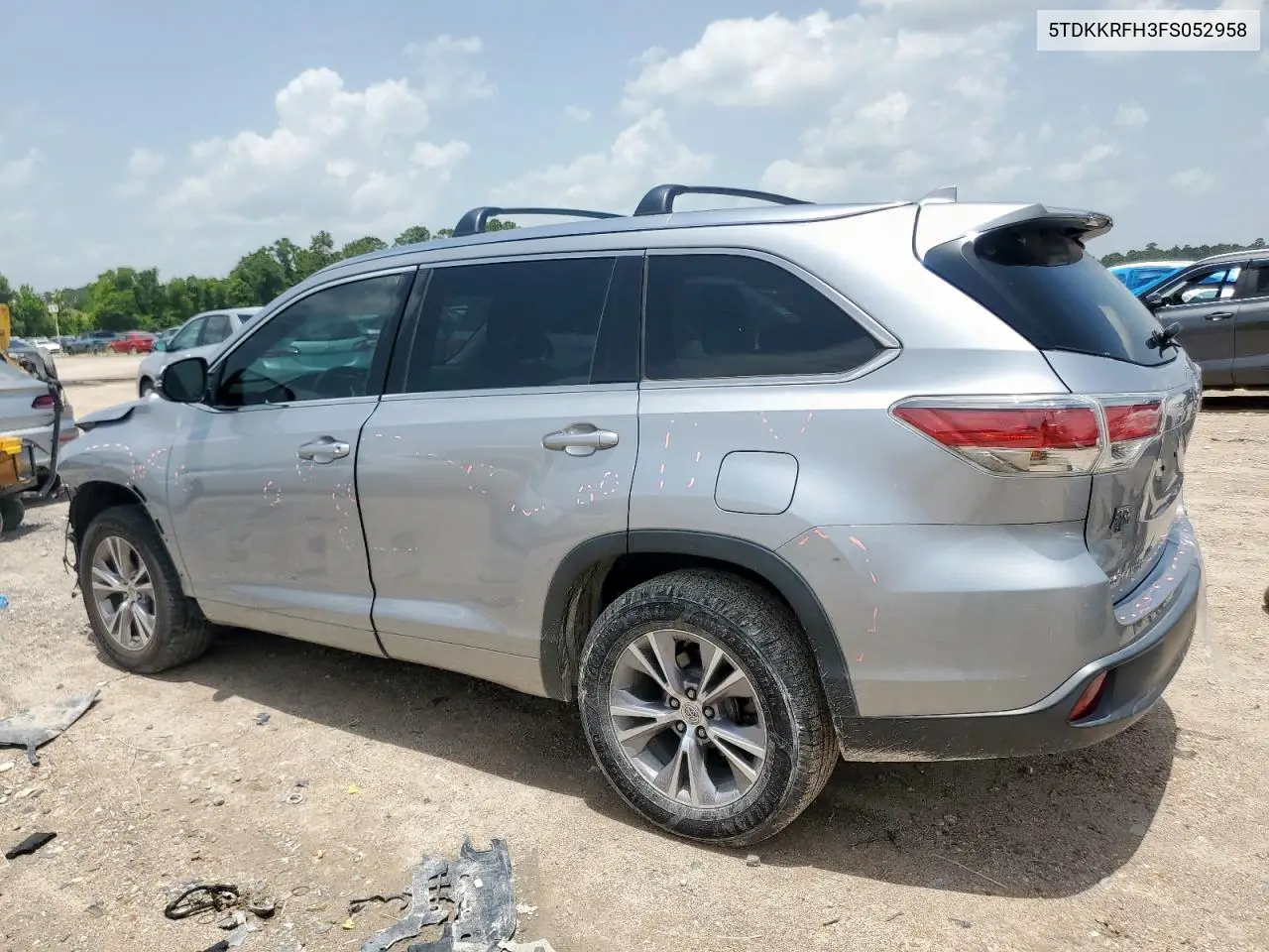 2015 Toyota Highlander Xle VIN: 5TDKKRFH3FS052958 Lot: 62580845