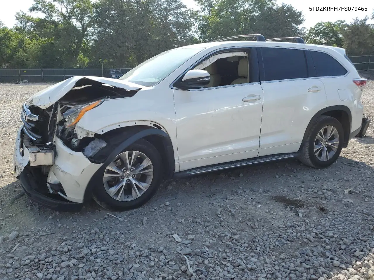 2015 Toyota Highlander Le VIN: 5TDZKRFH7FS079465 Lot: 62840395