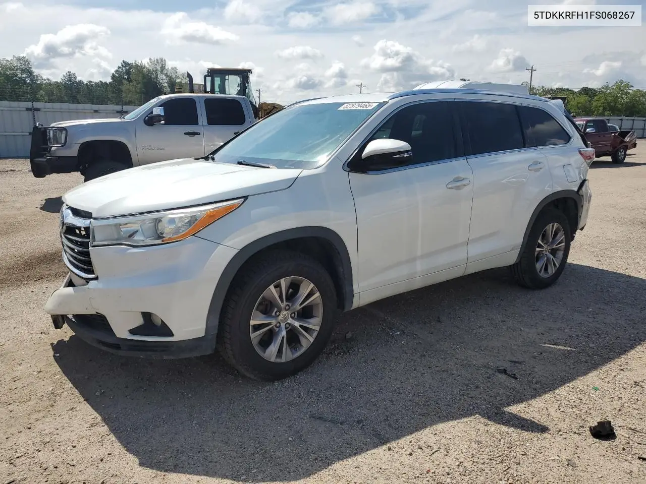 2015 Toyota Highlander Xle VIN: 5TDKKRFH1FS068267 Lot: 62879465