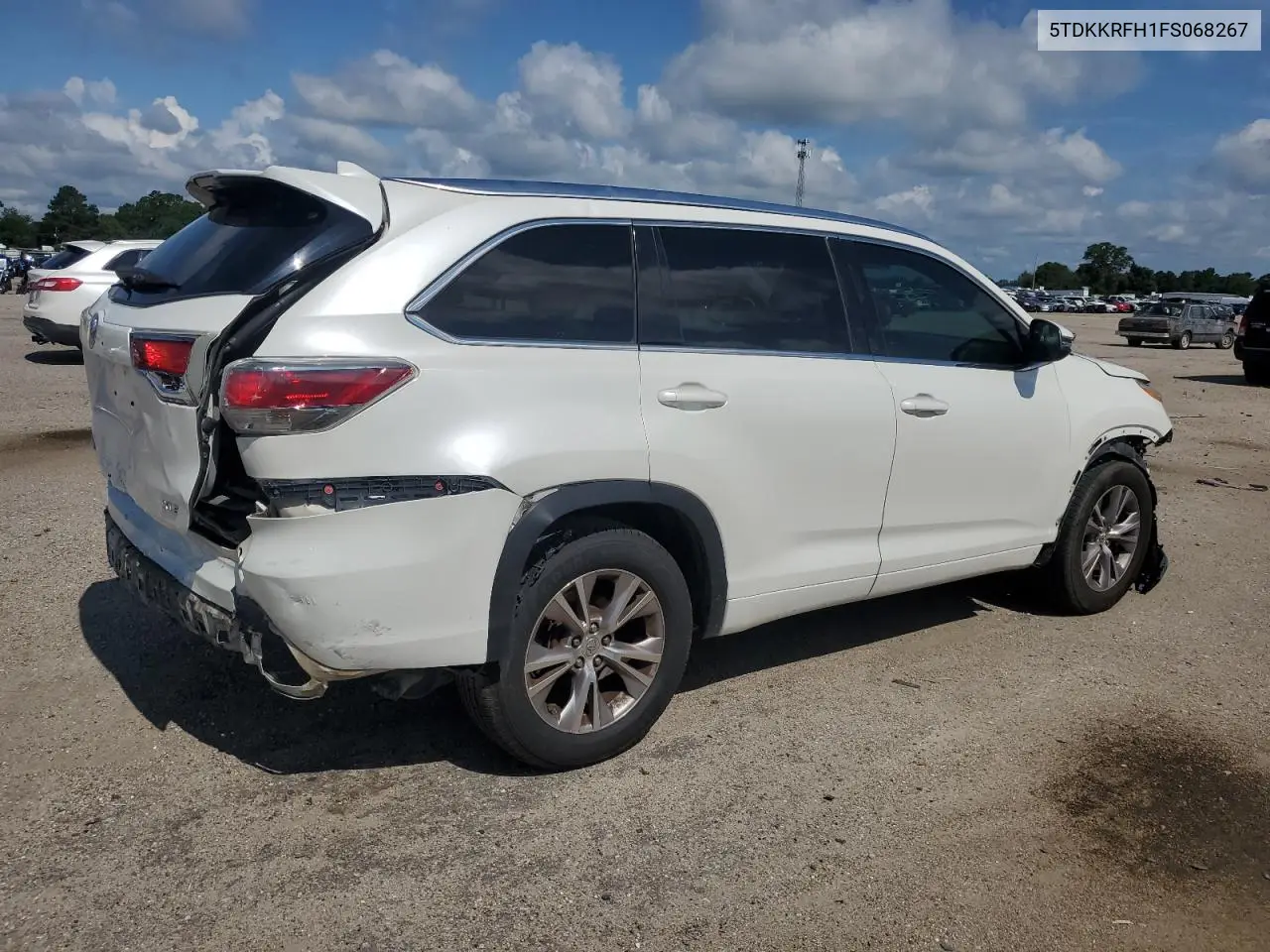 2015 Toyota Highlander Xle VIN: 5TDKKRFH1FS068267 Lot: 62879465