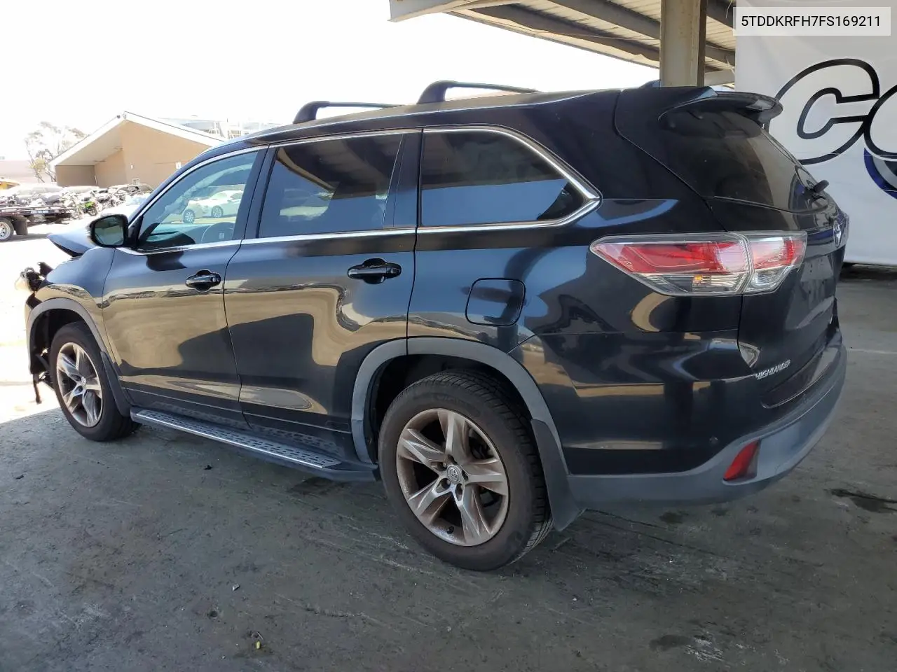 2015 Toyota Highlander Limited VIN: 5TDDKRFH7FS169211 Lot: 62900105
