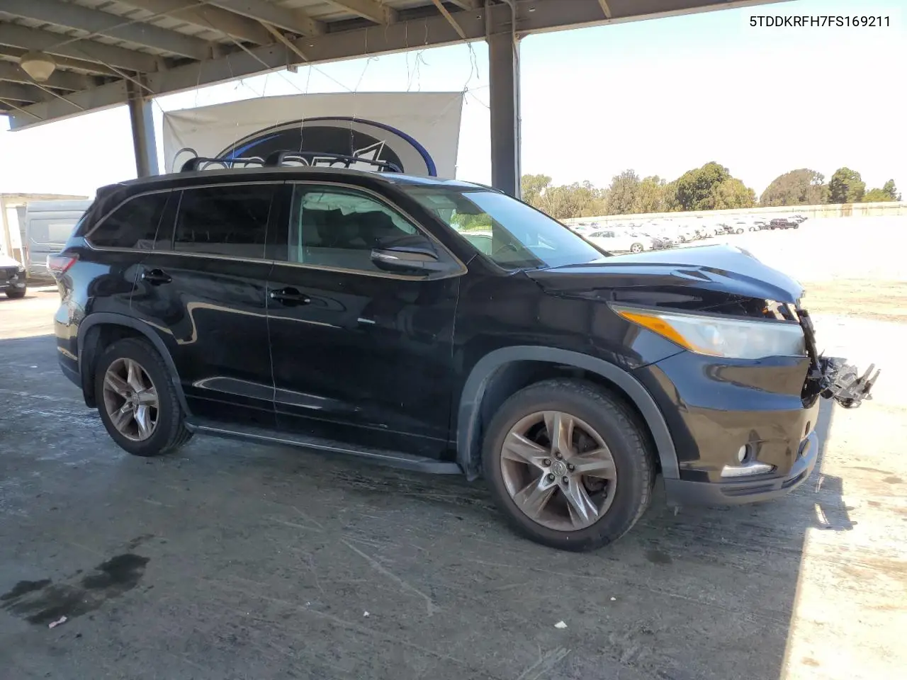 2015 Toyota Highlander Limited VIN: 5TDDKRFH7FS169211 Lot: 62900105
