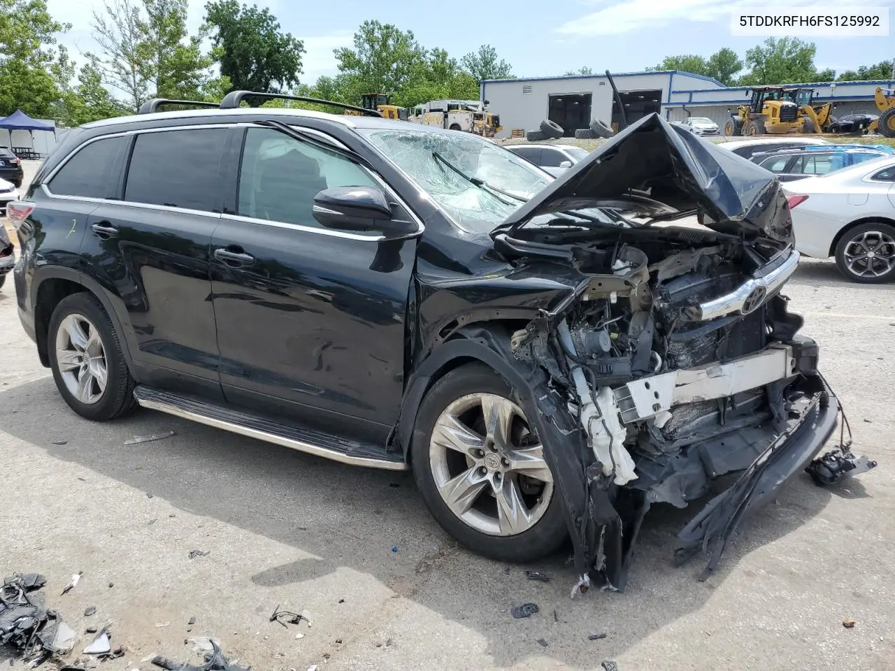 2015 Toyota Highlander Limited VIN: 5TDDKRFH6FS125992 Lot: 63055375