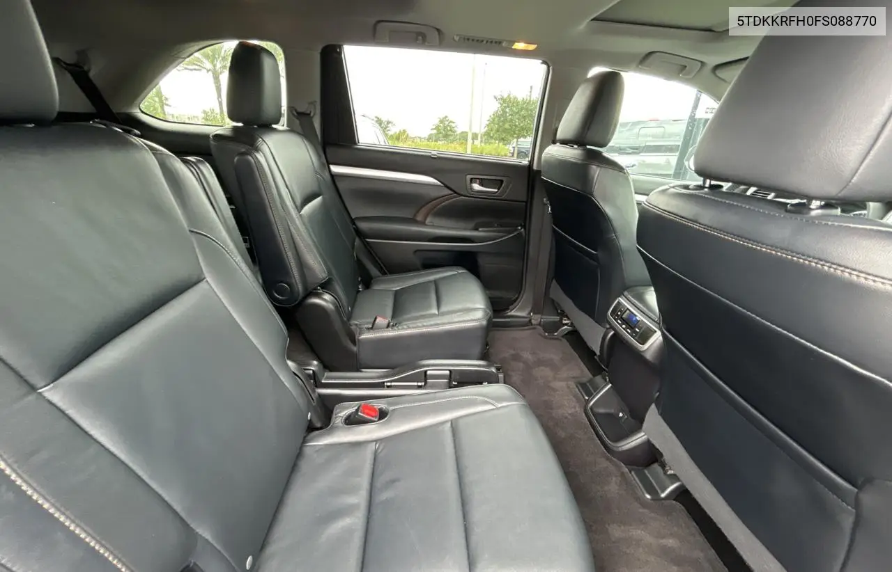 2015 Toyota Highlander Xle VIN: 5TDKKRFH0FS088770 Lot: 63278875