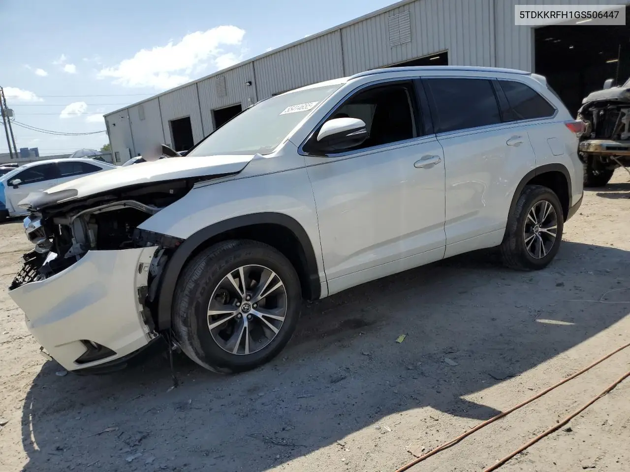 2016 Toyota Highlander Xle VIN: 5TDKKRFH1GS506447 Lot: 55414655