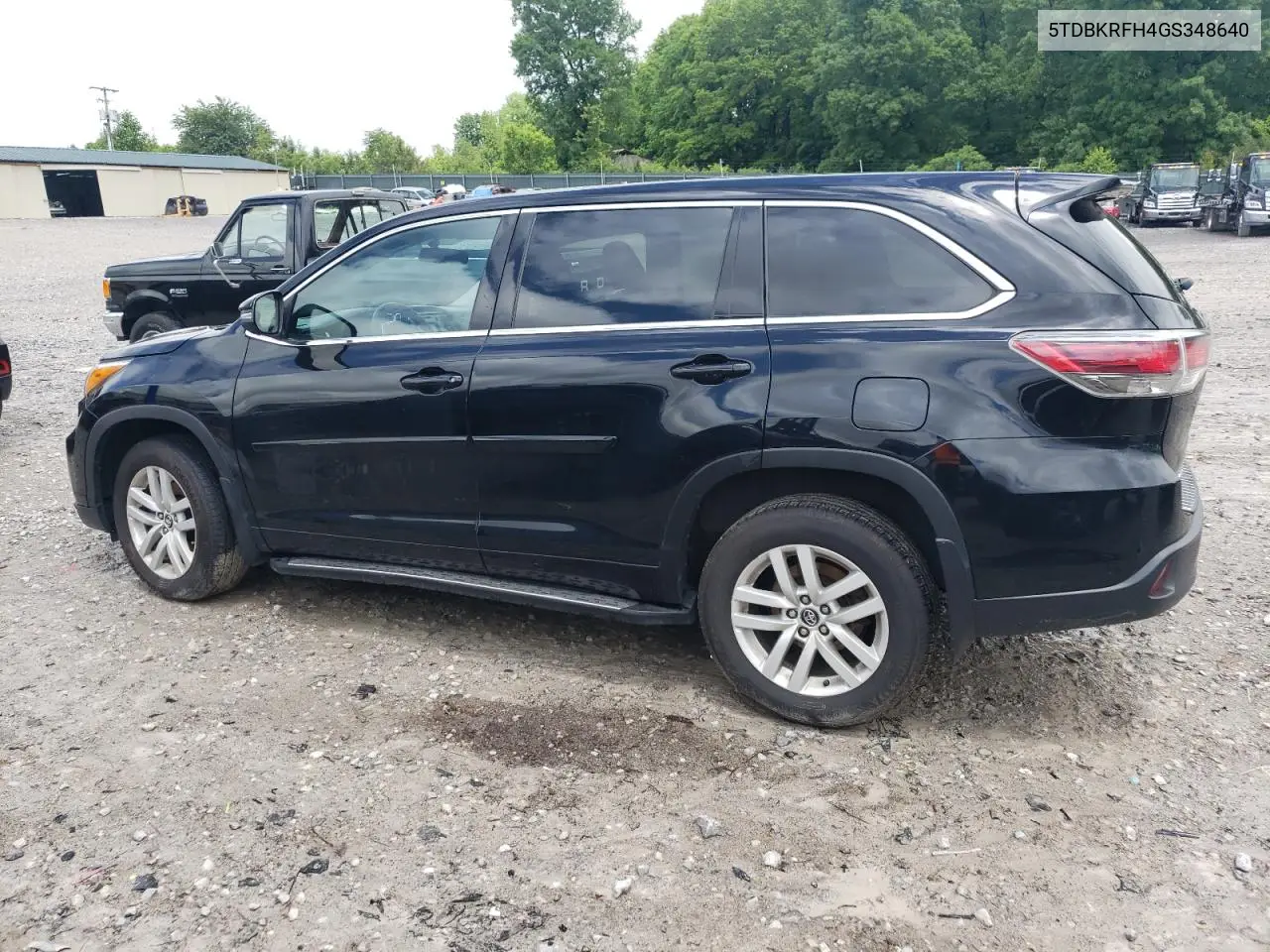2016 Toyota Highlander Le VIN: 5TDBKRFH4GS348640 Lot: 56398355