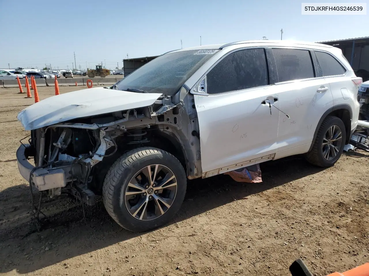 2016 Toyota Highlander Xle VIN: 5TDJKRFH4GS246539 Lot: 56583125