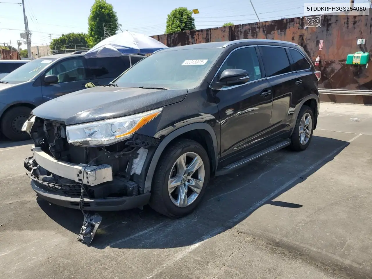 2016 Toyota Highlander Limited VIN: 5TDDKRFH3GS254080 Lot: 62315075