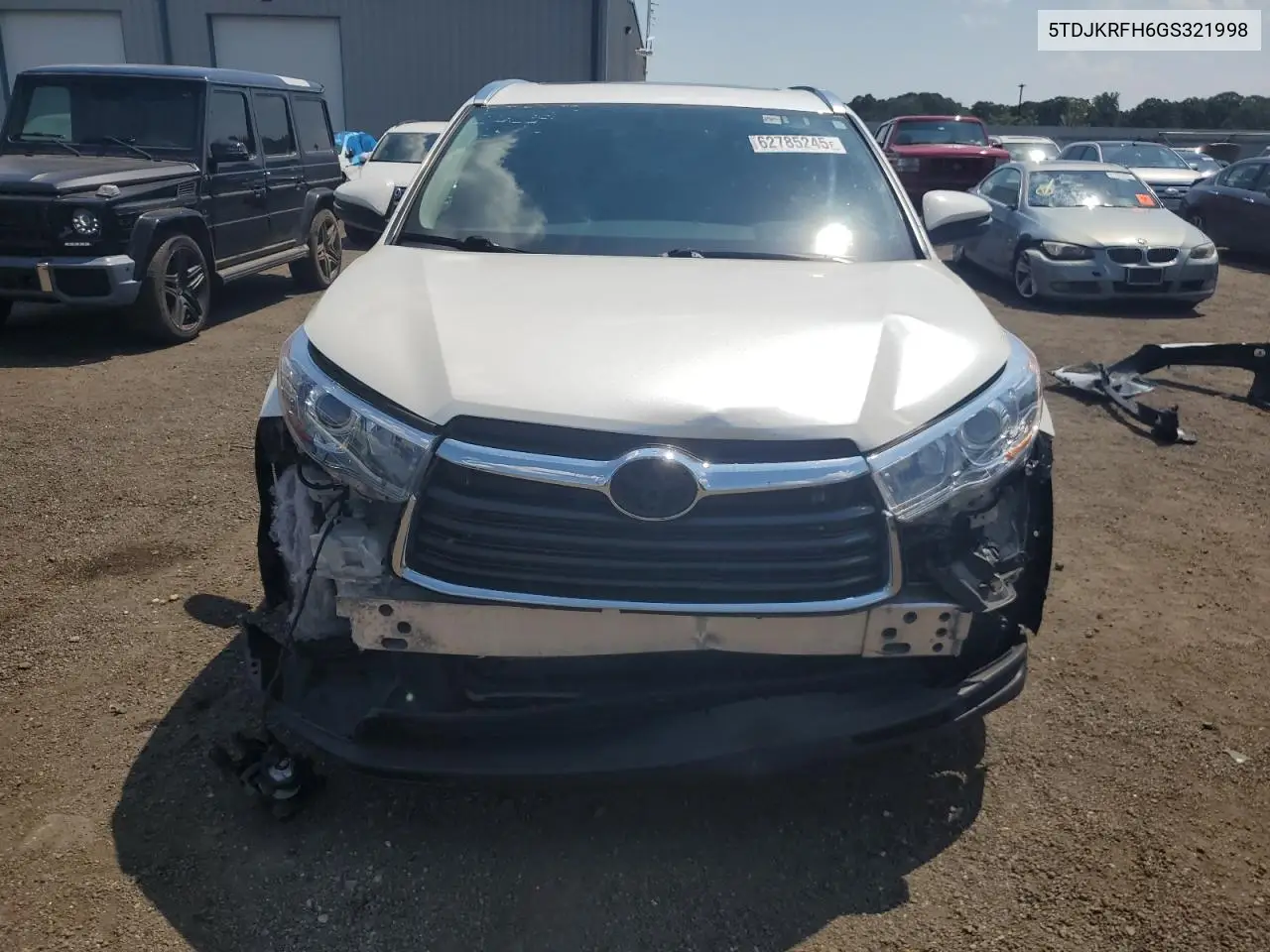 2016 Toyota Highlander Xle VIN: 5TDJKRFH6GS321998 Lot: 62785245