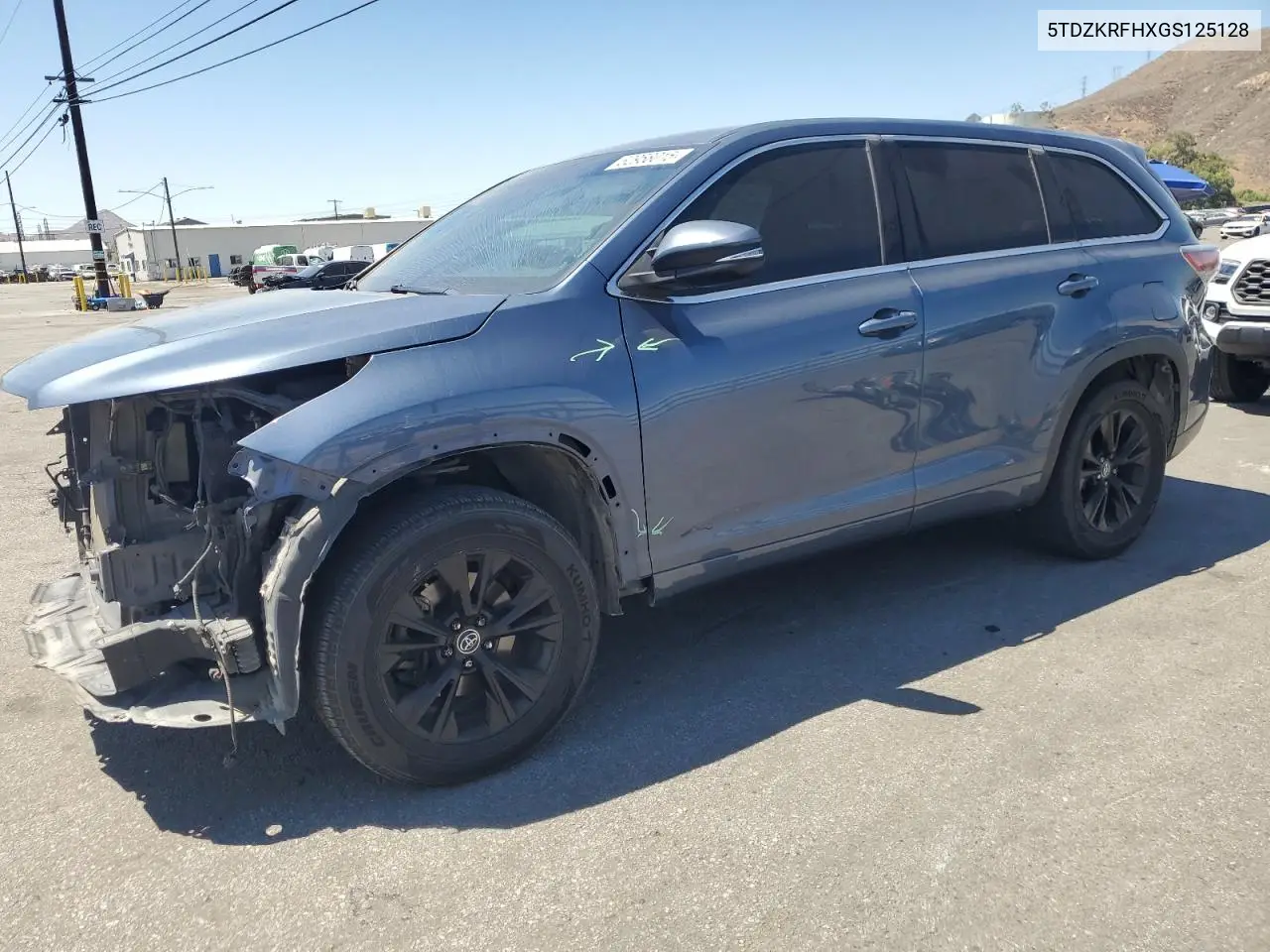 2016 Toyota Highlander Le VIN: 5TDZKRFHXGS125128 Lot: 62958015
