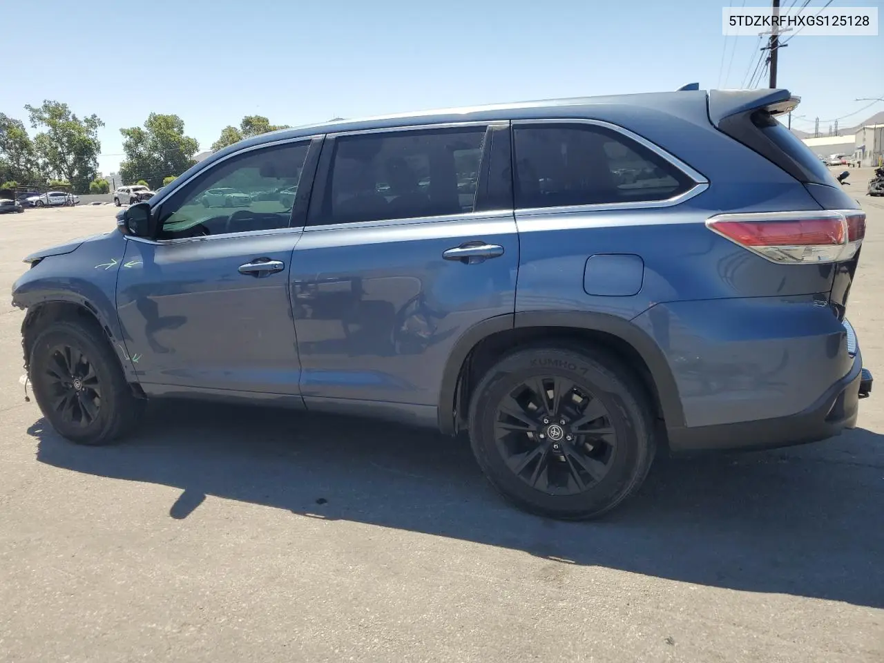 2016 Toyota Highlander Le VIN: 5TDZKRFHXGS125128 Lot: 62958015