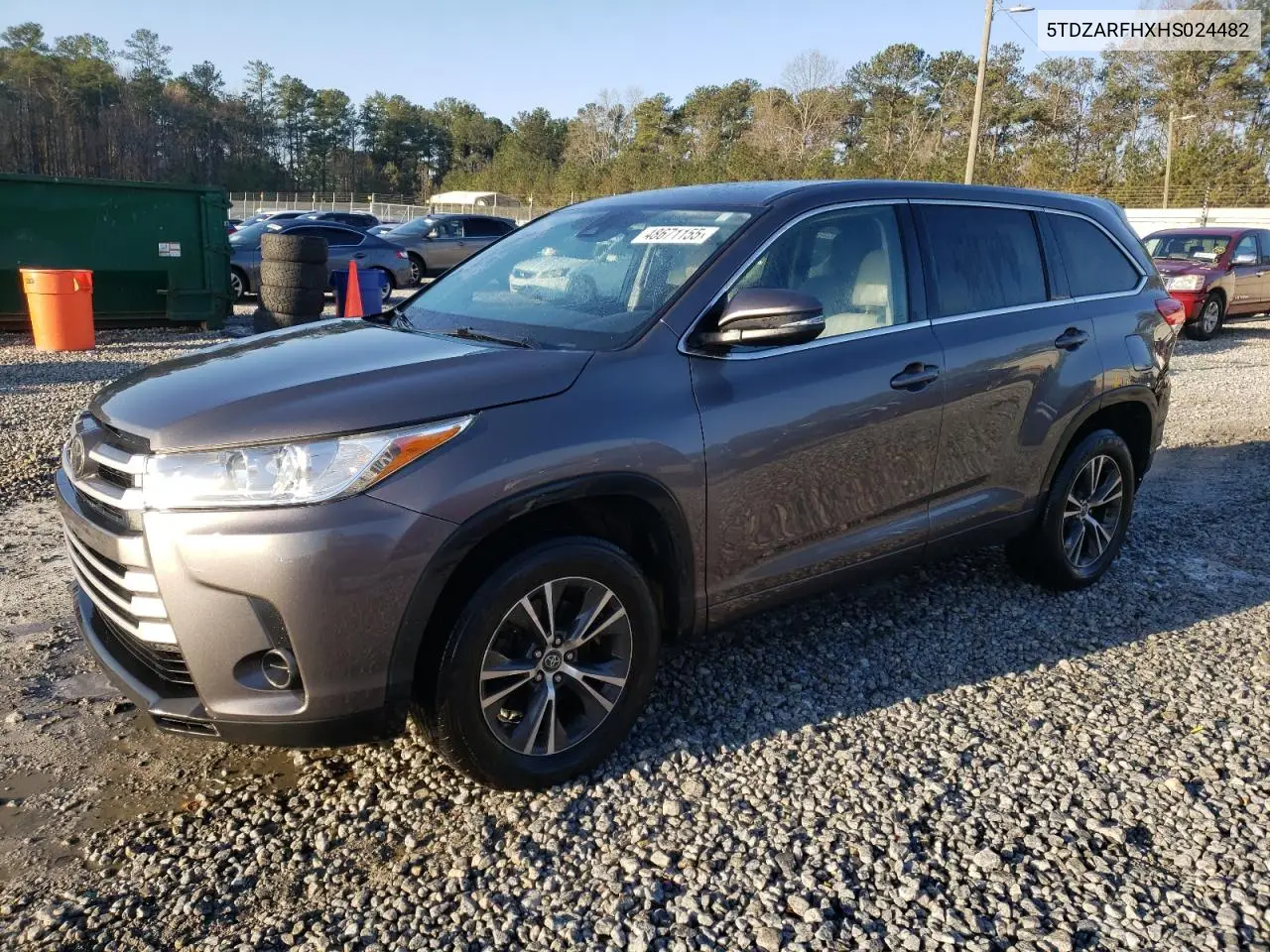 2017 Toyota Highlander Le VIN: 5TDZARFHXHS024482 Lot: 48671155