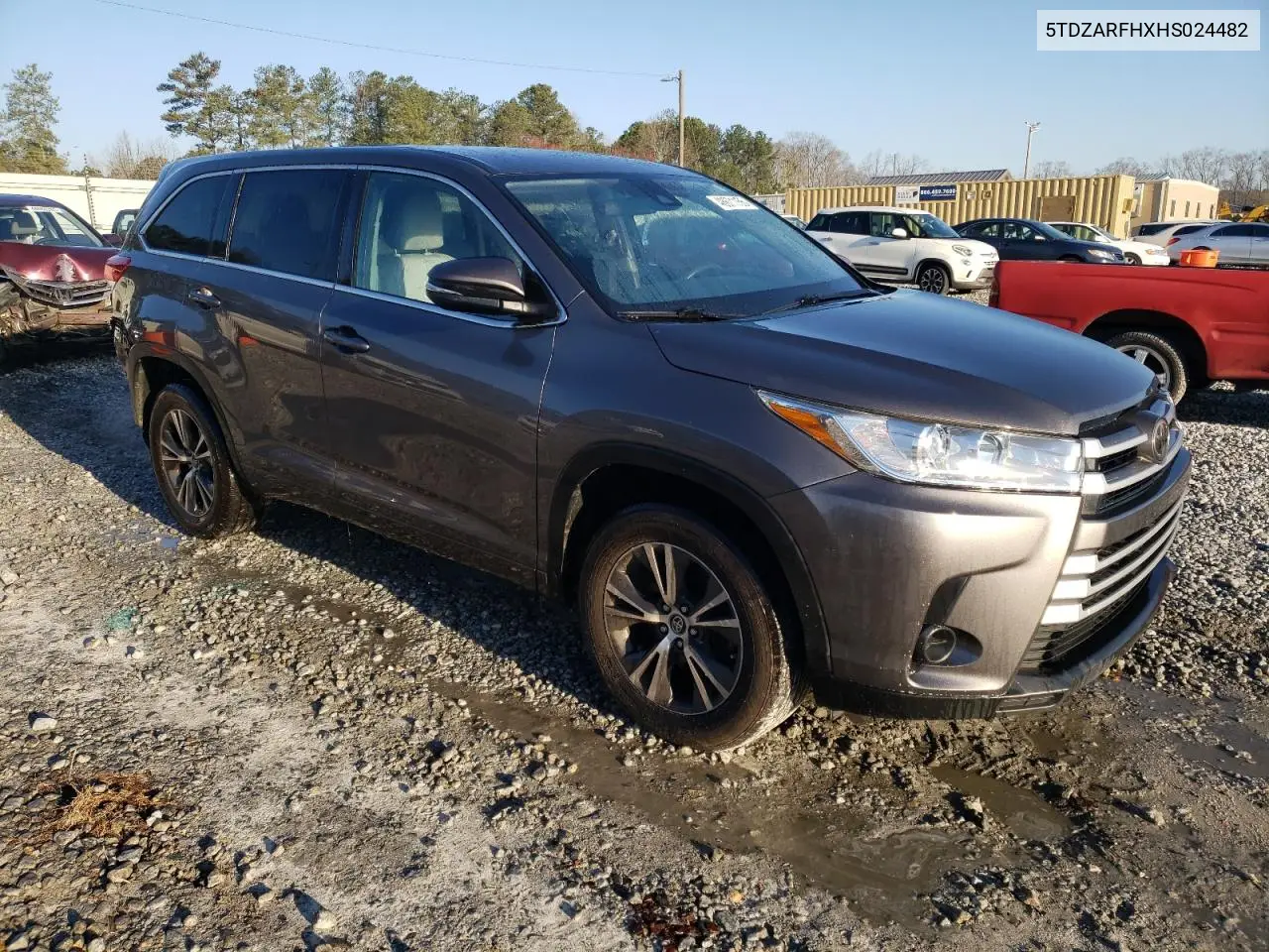 2017 Toyota Highlander Le VIN: 5TDZARFHXHS024482 Lot: 48671155