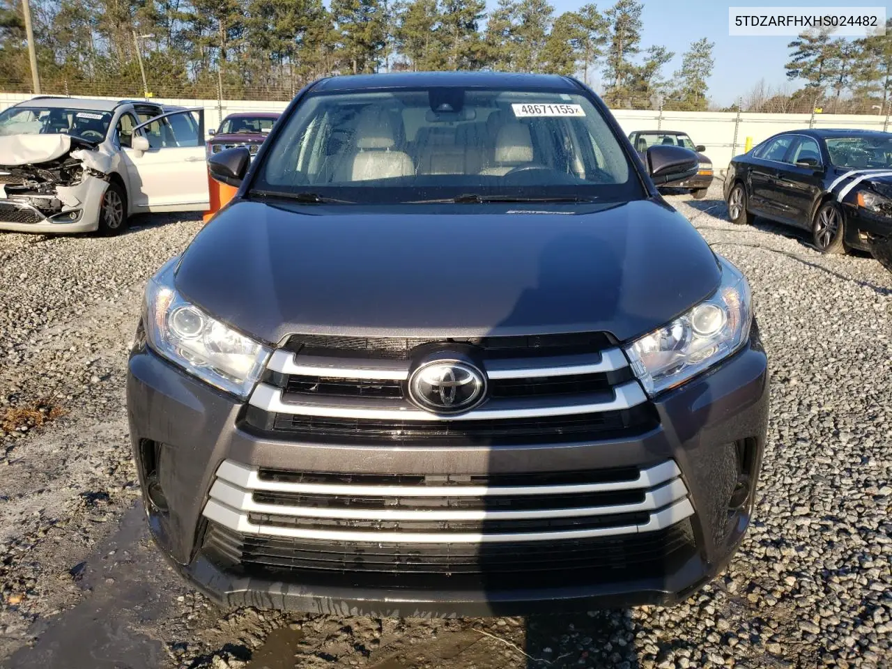 2017 Toyota Highlander Le VIN: 5TDZARFHXHS024482 Lot: 48671155