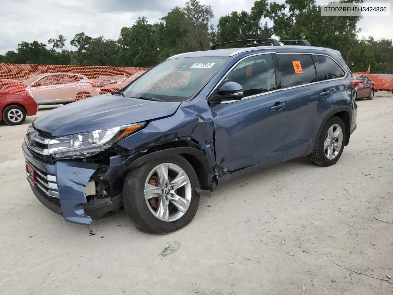 2017 Toyota Highlander Limited VIN: 5TDDZRFH5HS424856 Lot: 56175815