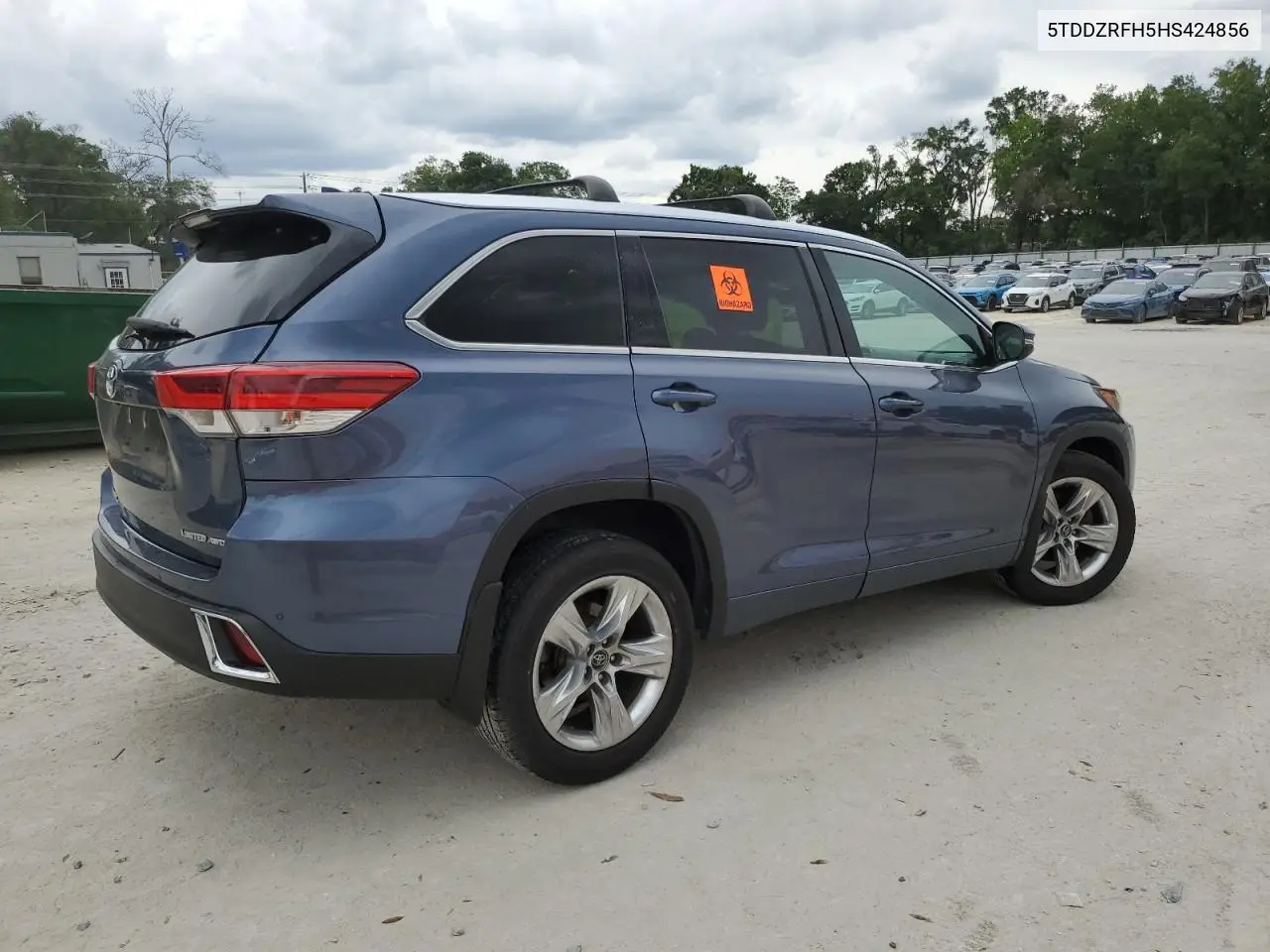 2017 Toyota Highlander Limited VIN: 5TDDZRFH5HS424856 Lot: 56175815