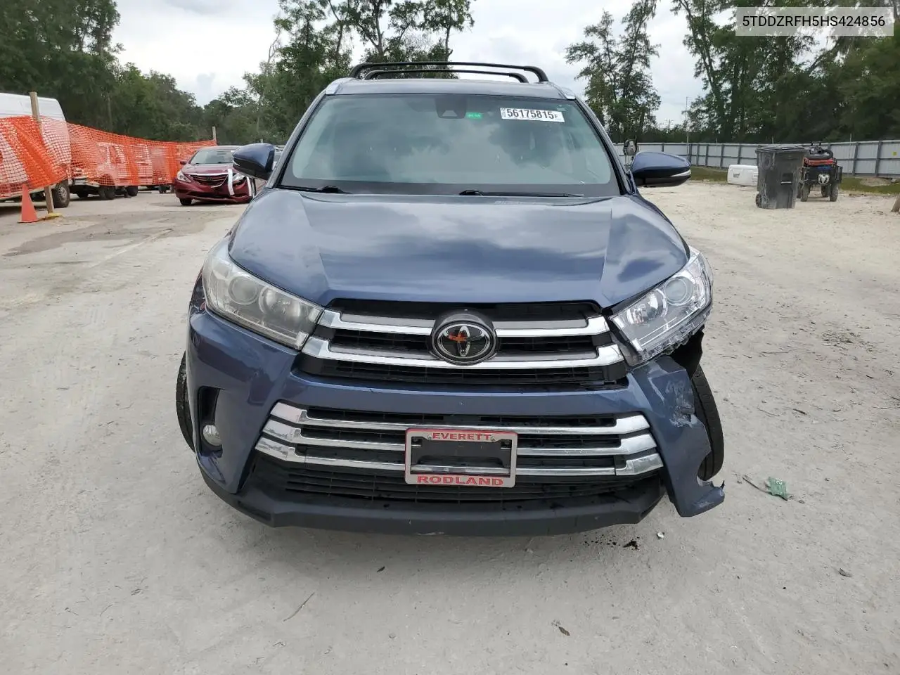 2017 Toyota Highlander Limited VIN: 5TDDZRFH5HS424856 Lot: 56175815