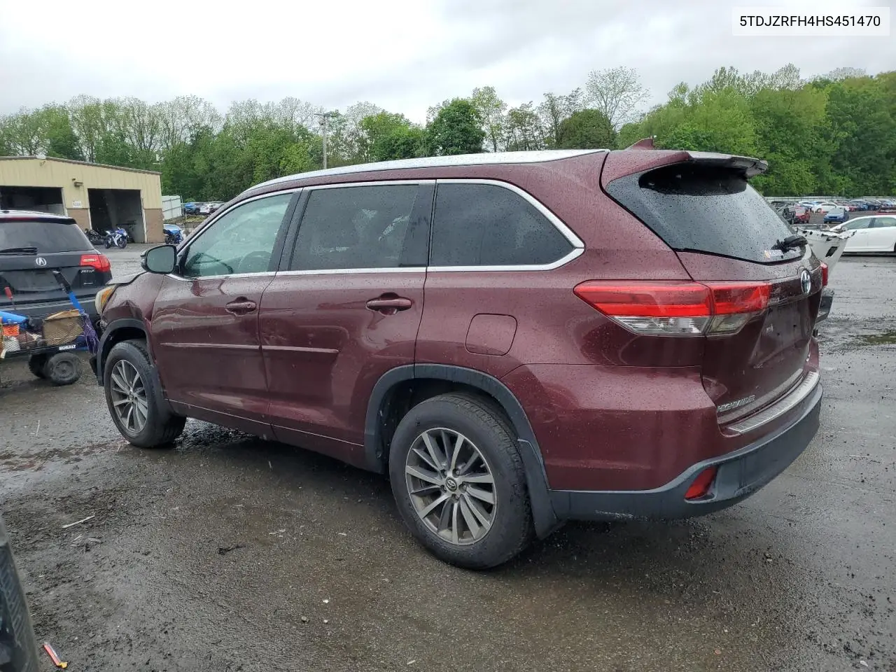 2017 Toyota Highlander Se VIN: 5TDJZRFH4HS451470 Lot: 56704815